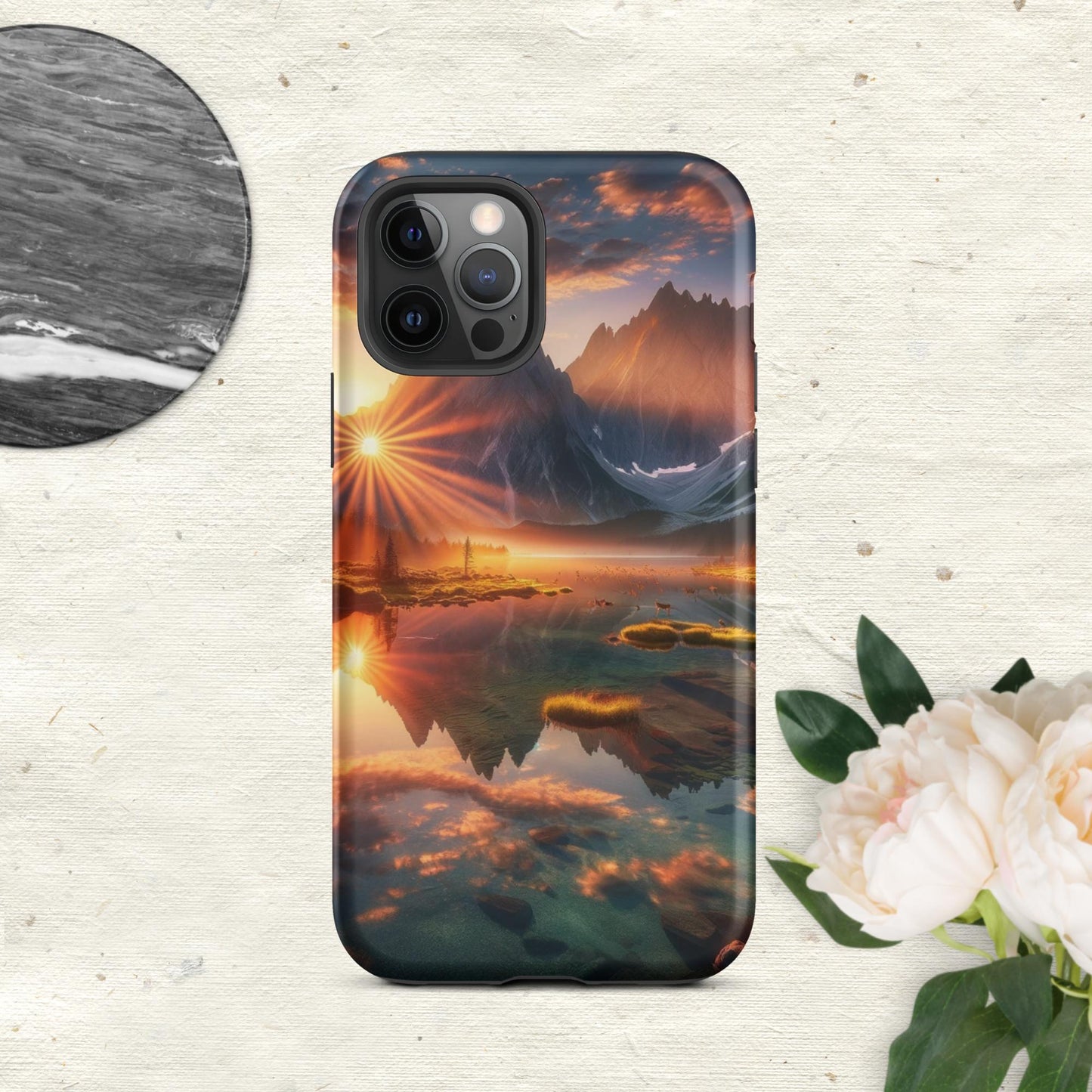 The Hologram Hook Up Matte / iPhone 12 Pro Eye Of The Mountain Tough Case for iPhone®