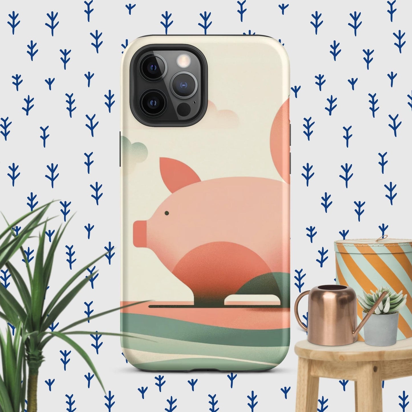 The Hologram Hook Up Matte / iPhone 12 Pro Max Pig Icon Tough Case for iPhone®