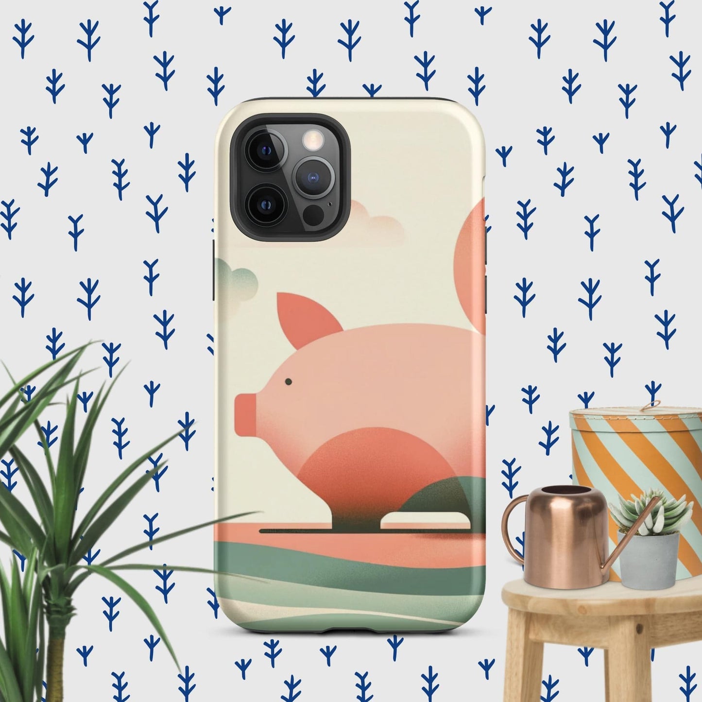 The Hologram Hook Up Matte / iPhone 12 Pro Pig Icon Tough Case for iPhone®