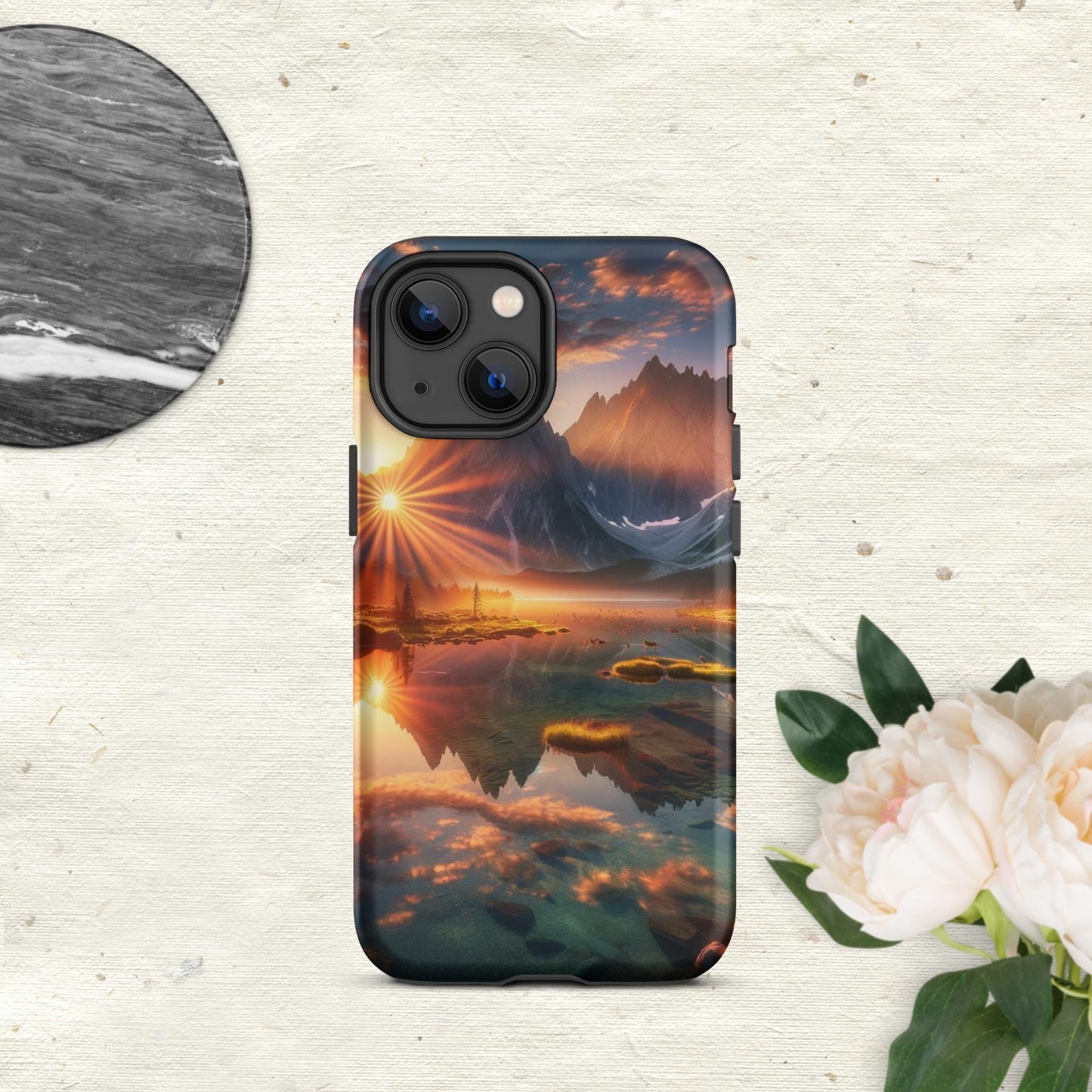 The Hologram Hook Up Matte / iPhone 13 mini Eye Of The Mountain Tough Case for iPhone®