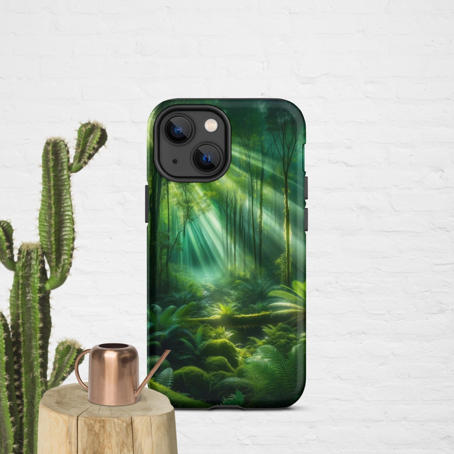 The Hologram Hook Up Matte / iPhone 13 mini Forest Light Tough Case for iPhone®