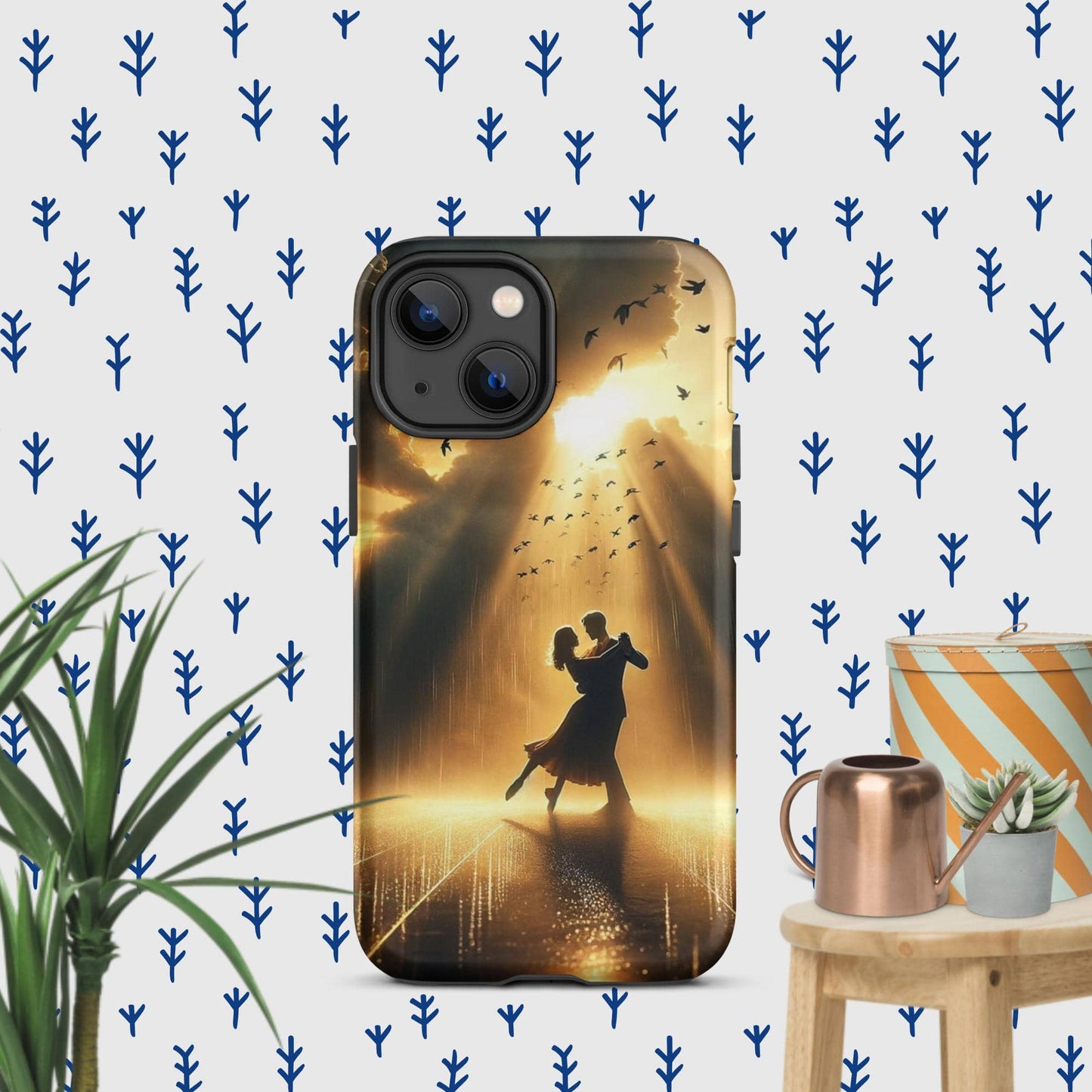 The Hologram Hook Up Matte / iPhone 13 mini Rain Dance Tough Case for iPhone®