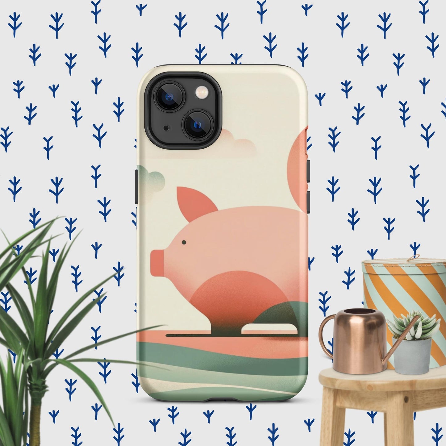 The Hologram Hook Up Matte / iPhone 13 Pig Icon Tough Case for iPhone®