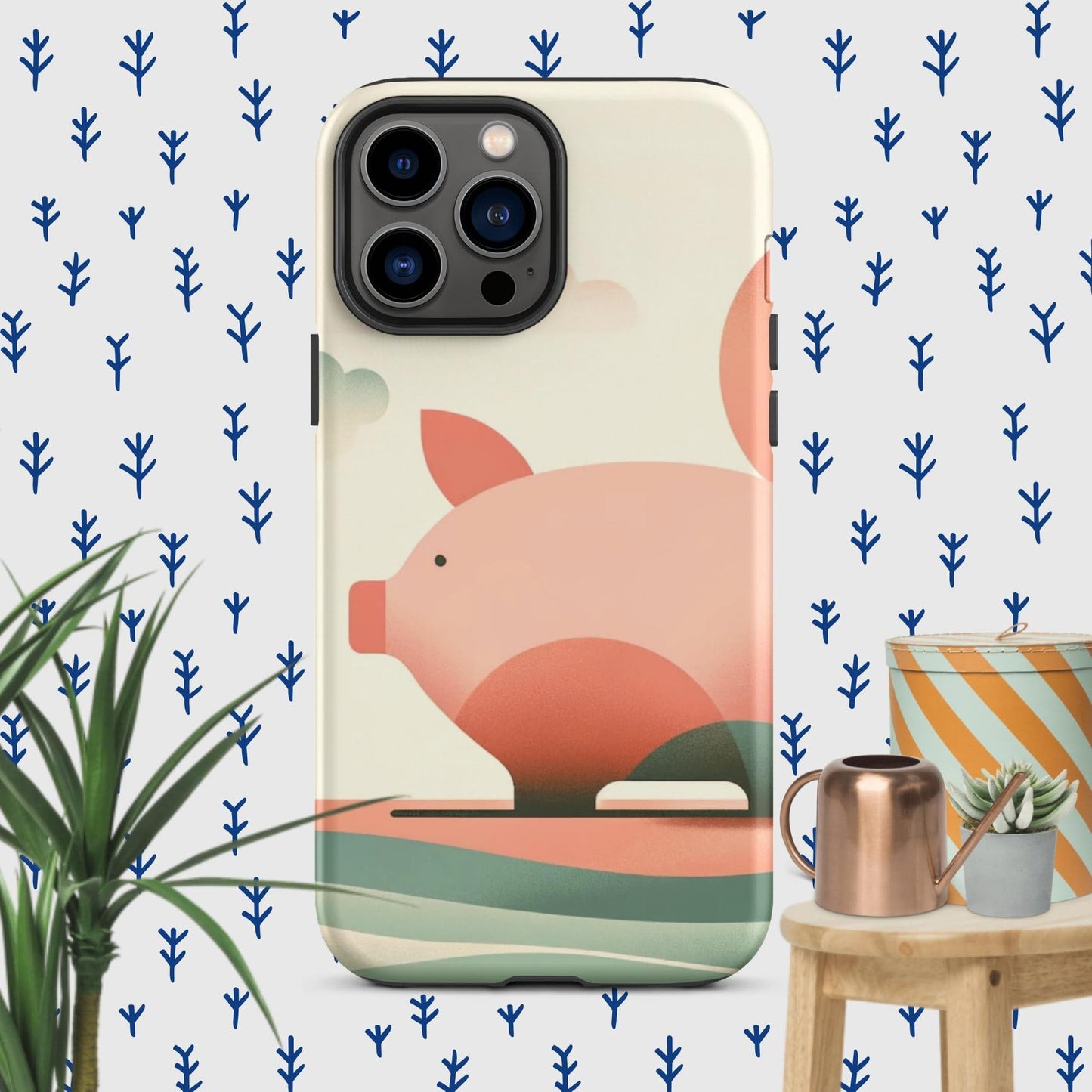 The Hologram Hook Up Matte / iPhone 13 Pro Max Pig Icon Tough Case for iPhone®