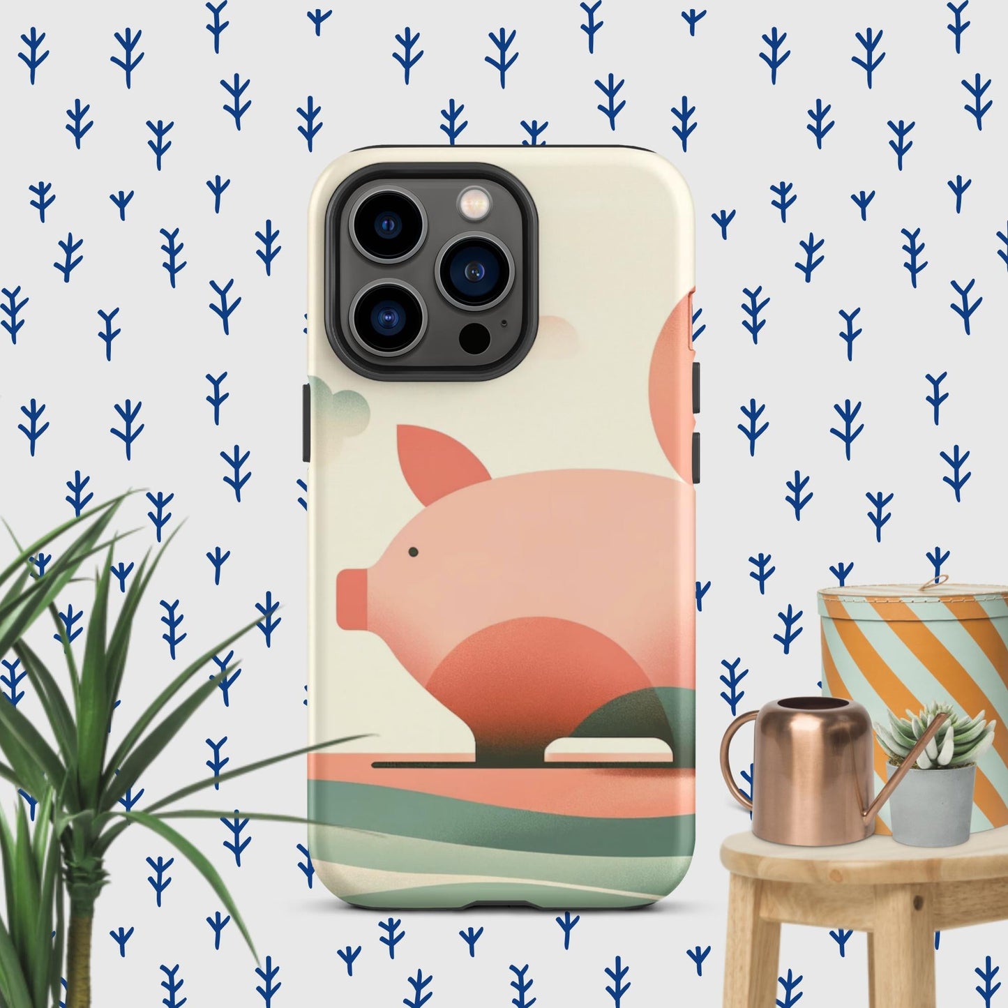 The Hologram Hook Up Matte / iPhone 13 Pro Pig Icon Tough Case for iPhone®