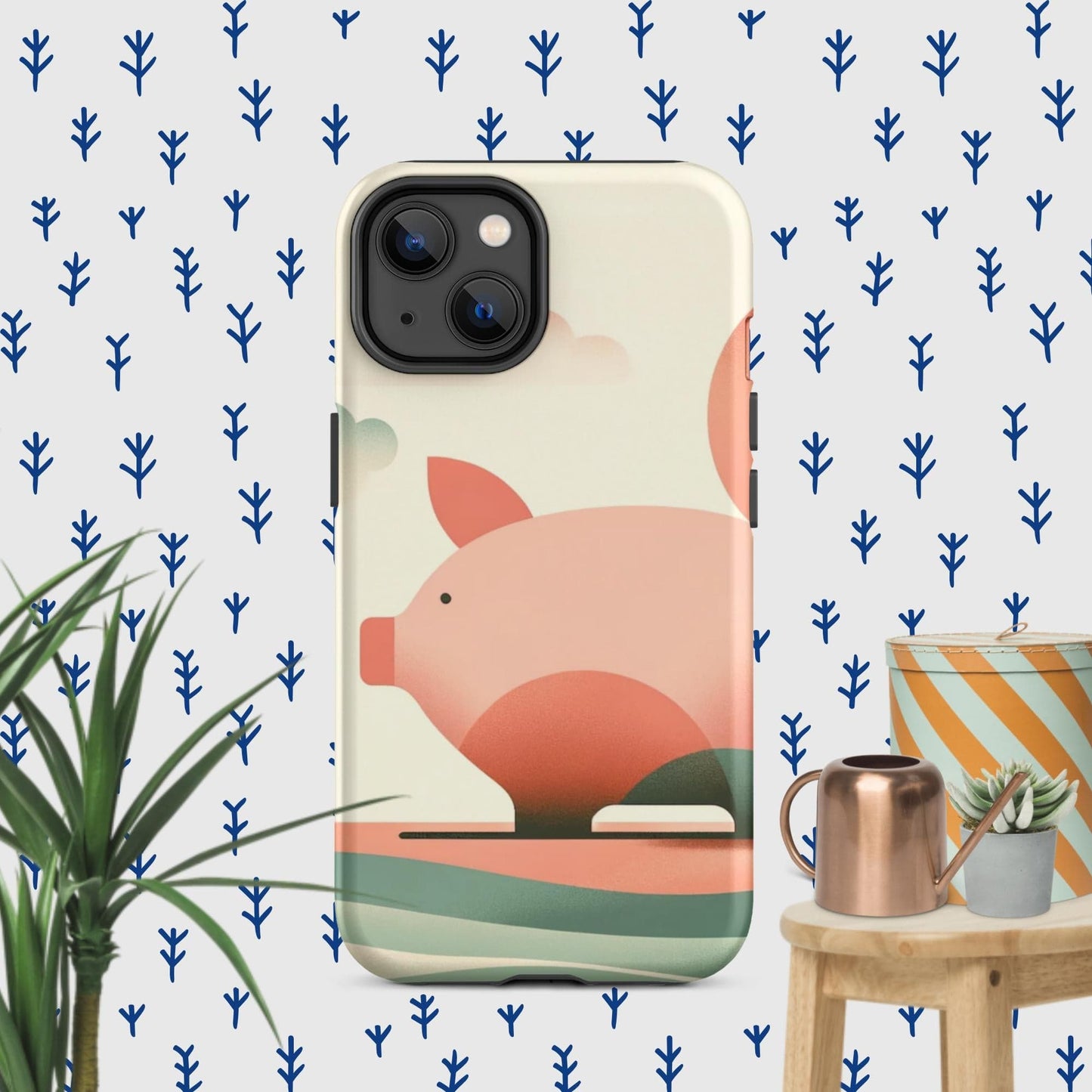 The Hologram Hook Up Matte / iPhone 14 Pig Icon Tough Case for iPhone®