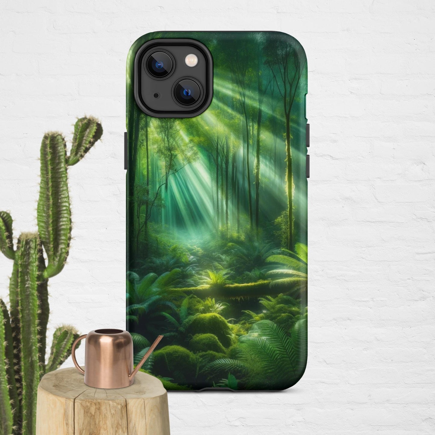 The Hologram Hook Up Matte / iPhone 14 Plus Forest Light Tough Case for iPhone®