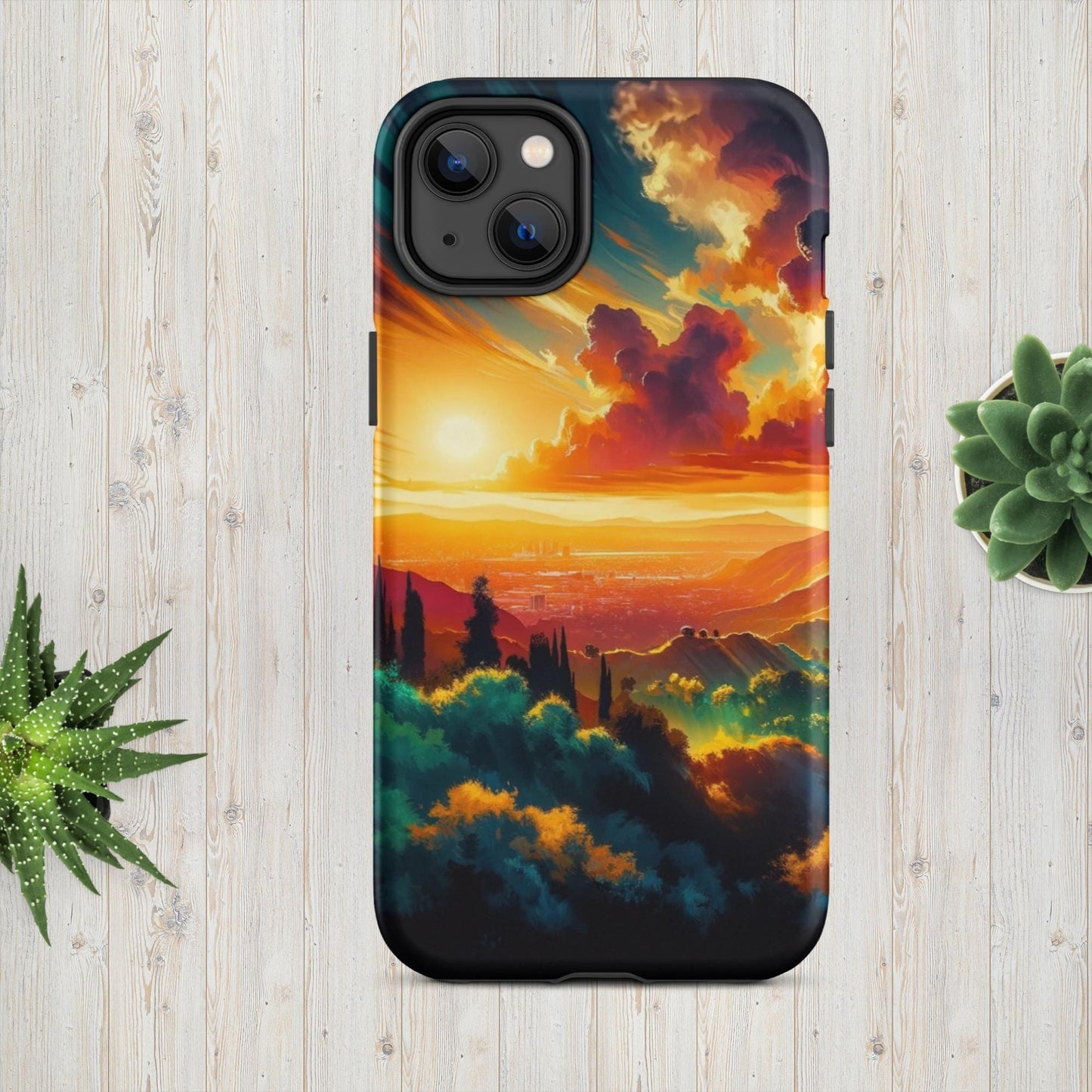 The Hologram Hook Up Matte / iPhone 14 Plus Sun Hills Tough Case for iPhone®