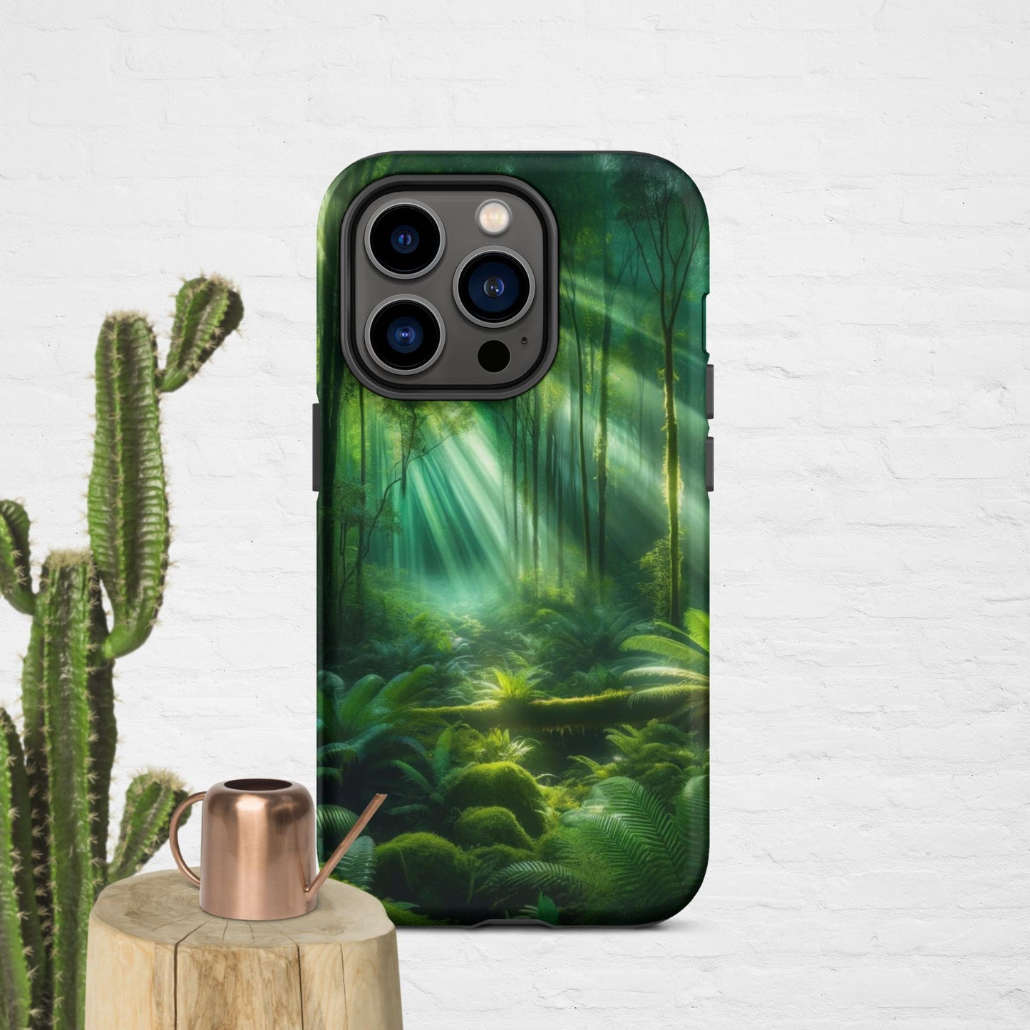 The Hologram Hook Up Matte / iPhone 14 Pro Forest Light Tough Case for iPhone®
