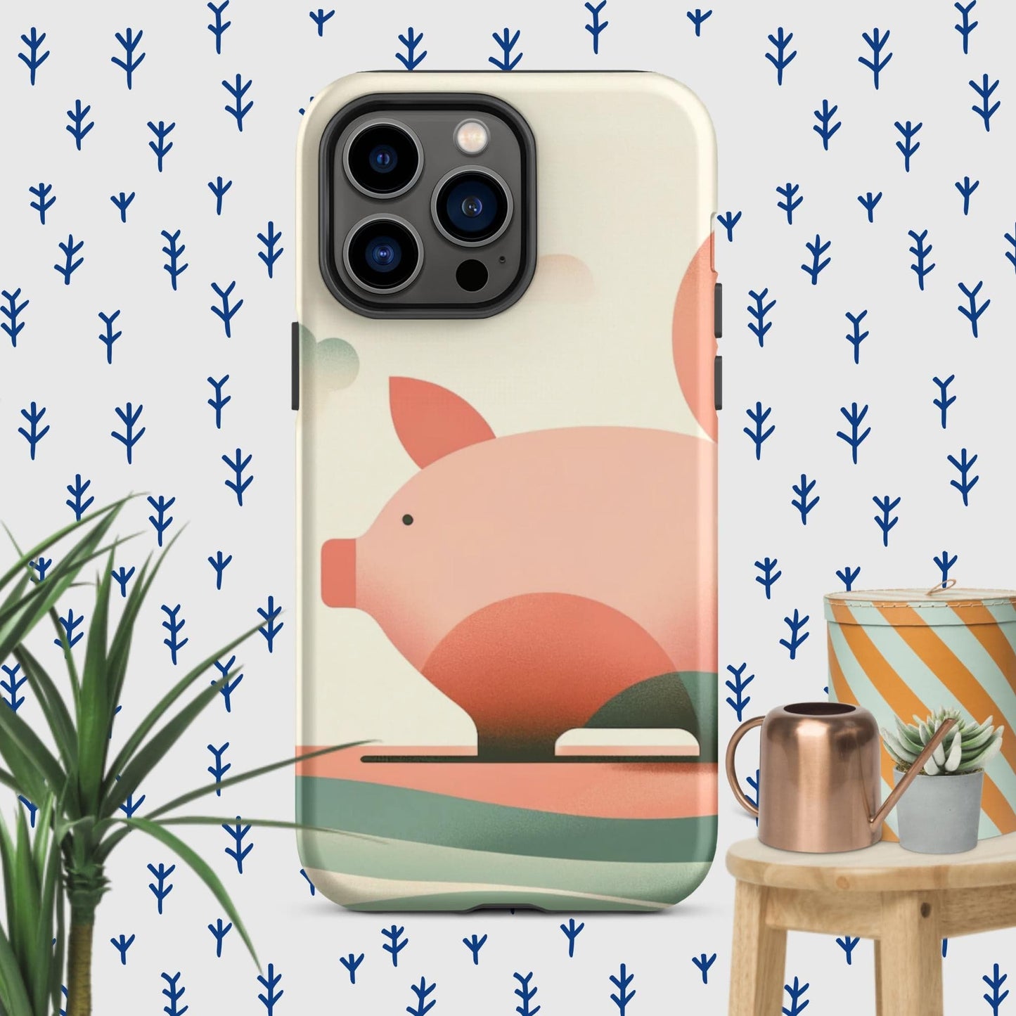 The Hologram Hook Up Matte / iPhone 14 Pro Max Pig Icon Tough Case for iPhone®