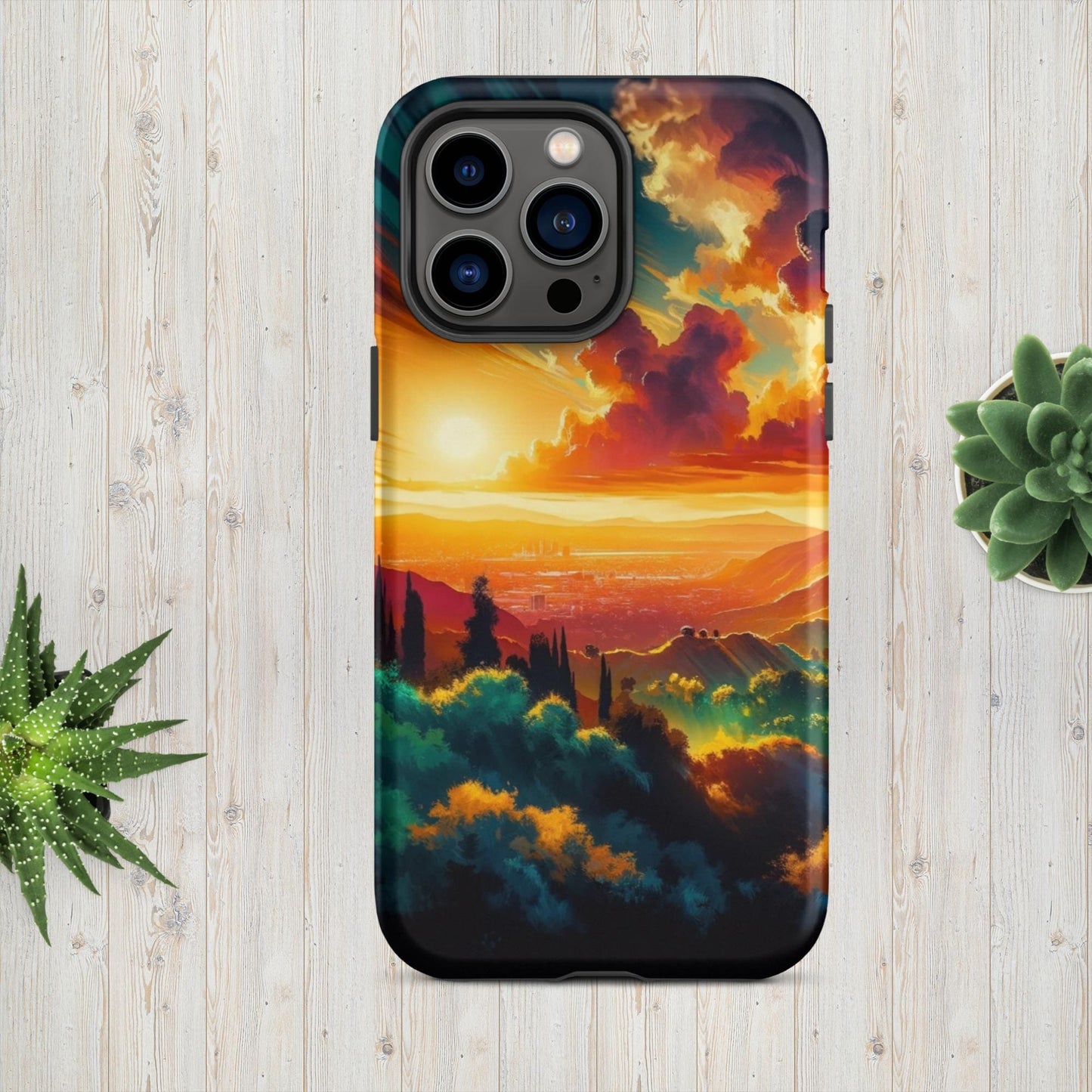 The Hologram Hook Up Matte / iPhone 14 Pro Max Sun Hills Tough Case for iPhone®