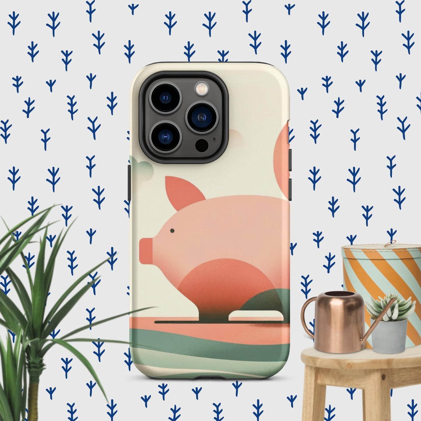 The Hologram Hook Up Matte / iPhone 14 Pro Pig Icon Tough Case for iPhone®