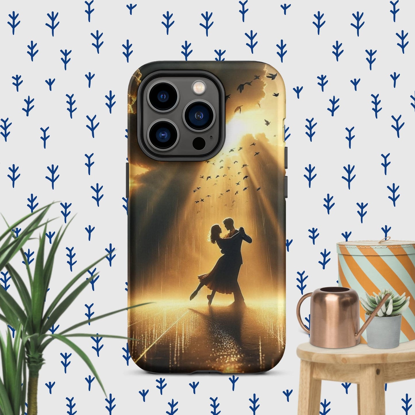 The Hologram Hook Up Matte / iPhone 14 Pro Rain Dance Tough Case for iPhone®