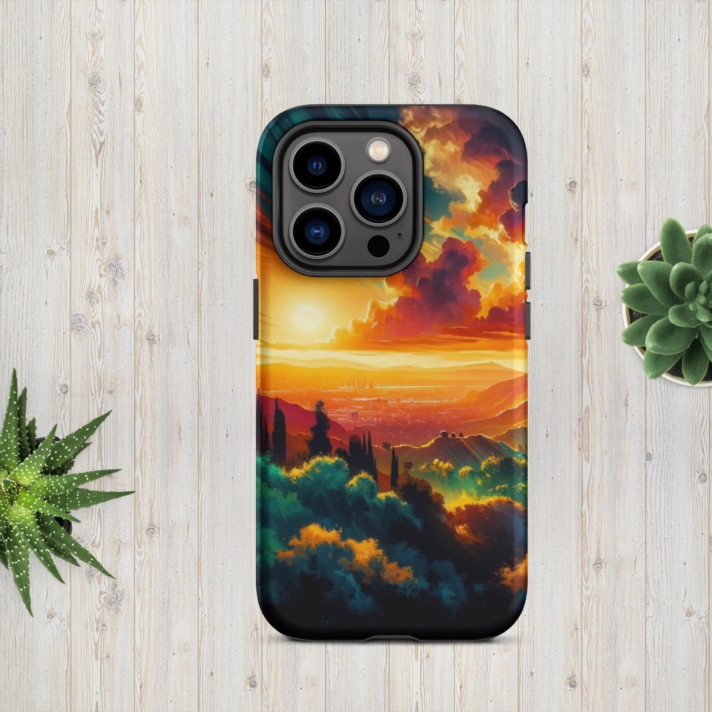 The Hologram Hook Up Matte / iPhone 14 Pro Sun Hills Tough Case for iPhone®