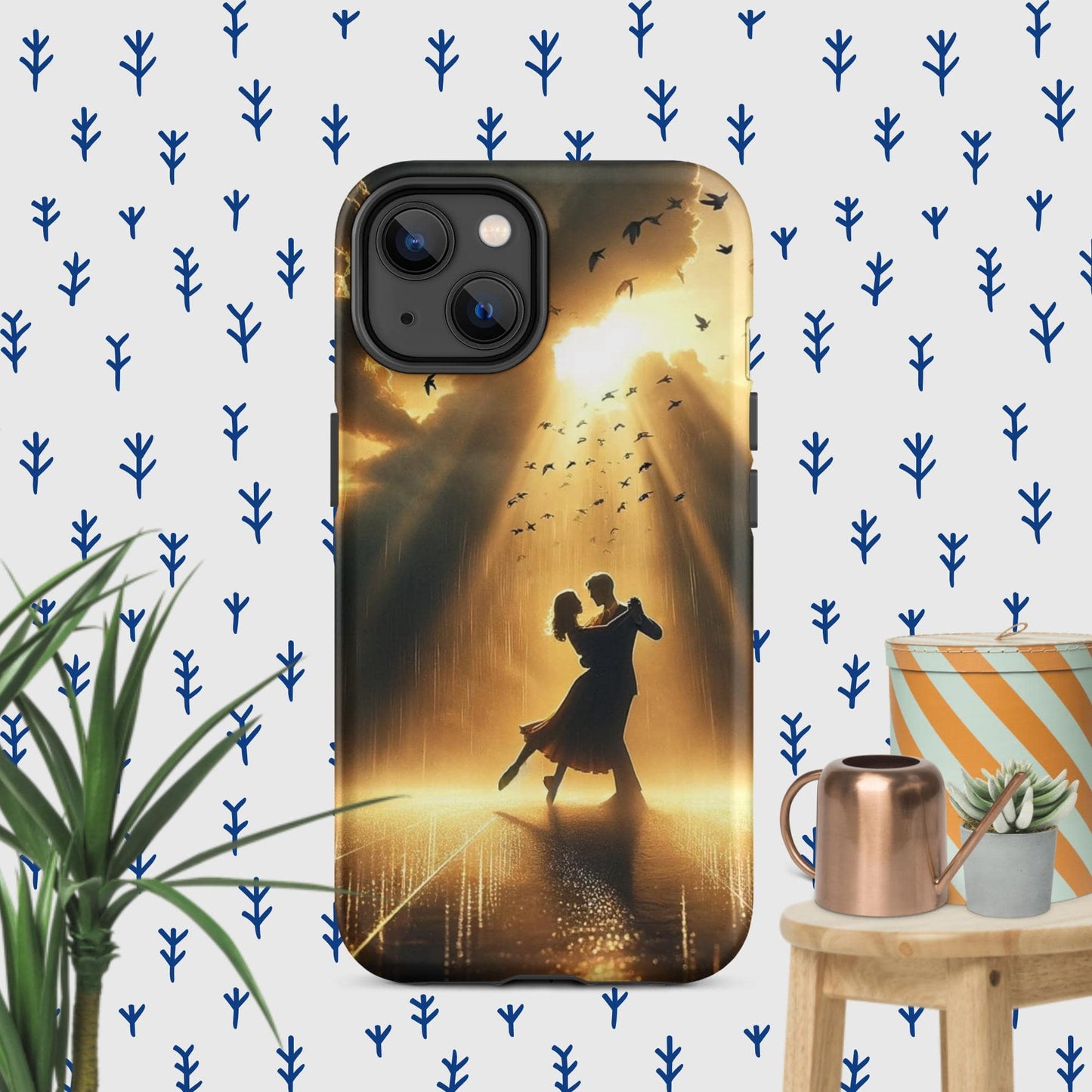 The Hologram Hook Up Matte / iPhone 14 Rain Dance Tough Case for iPhone®
