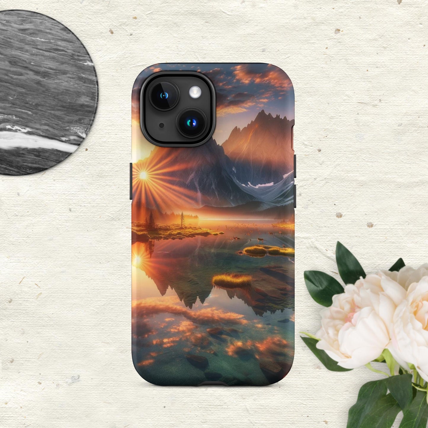 The Hologram Hook Up Matte / iPhone 15 Eye Of The Mountain Tough Case for iPhone®