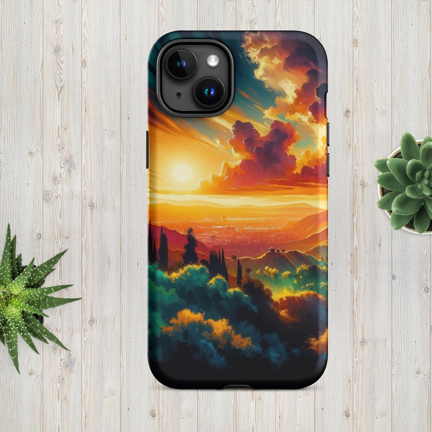 The Hologram Hook Up Matte / iPhone 15 Plus Sun Hills Tough Case for iPhone®