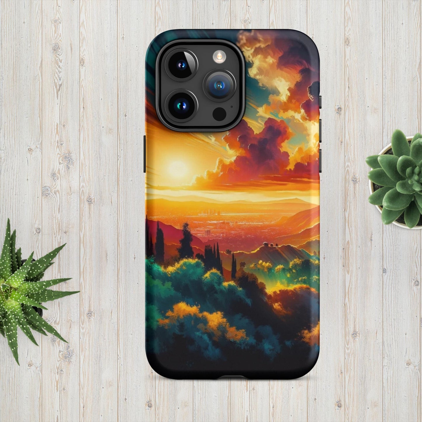 The Hologram Hook Up Matte / iPhone 15 Pro Max Sun Hills Tough Case for iPhone®