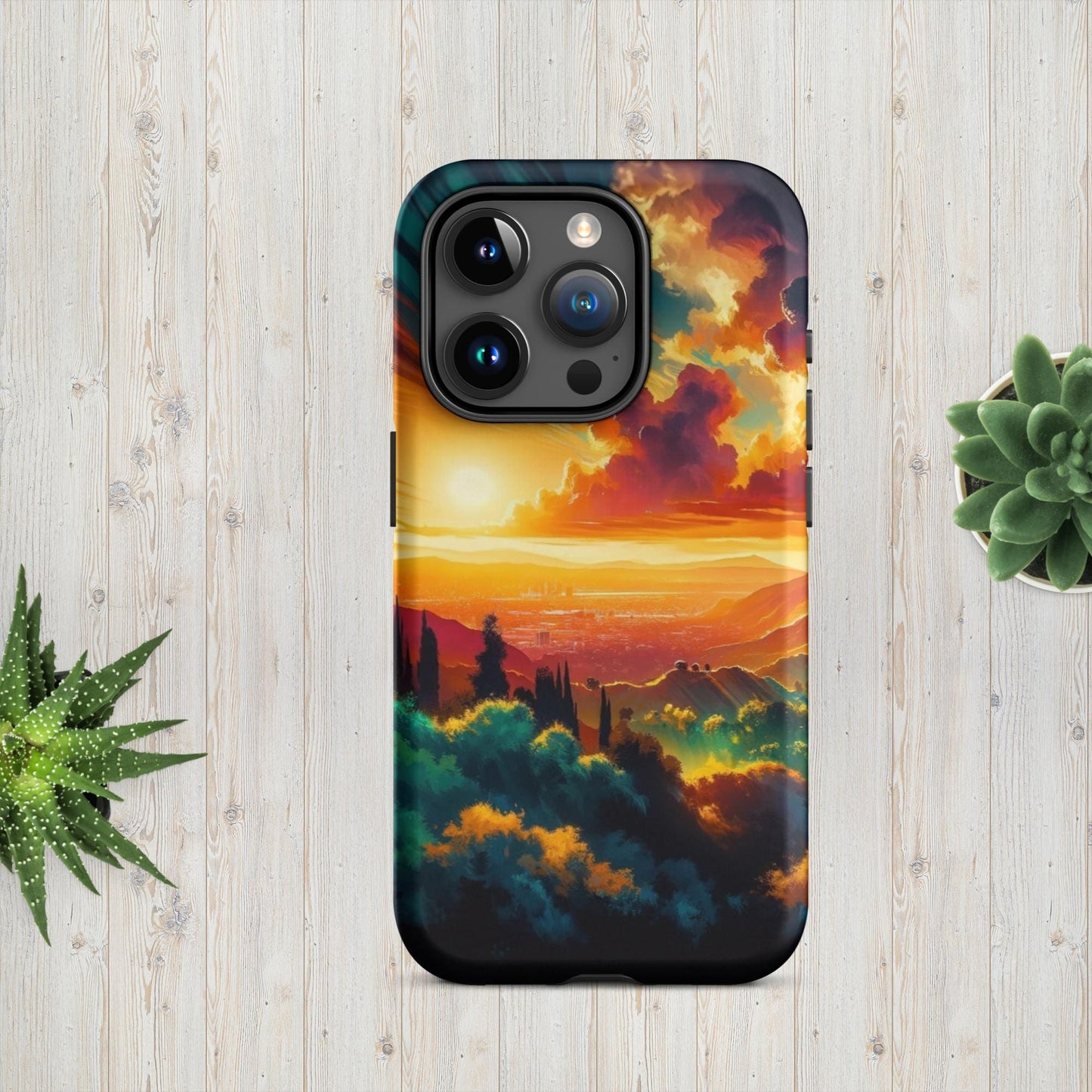 The Hologram Hook Up Matte / iPhone 15 Pro Sun Hills Tough Case for iPhone®