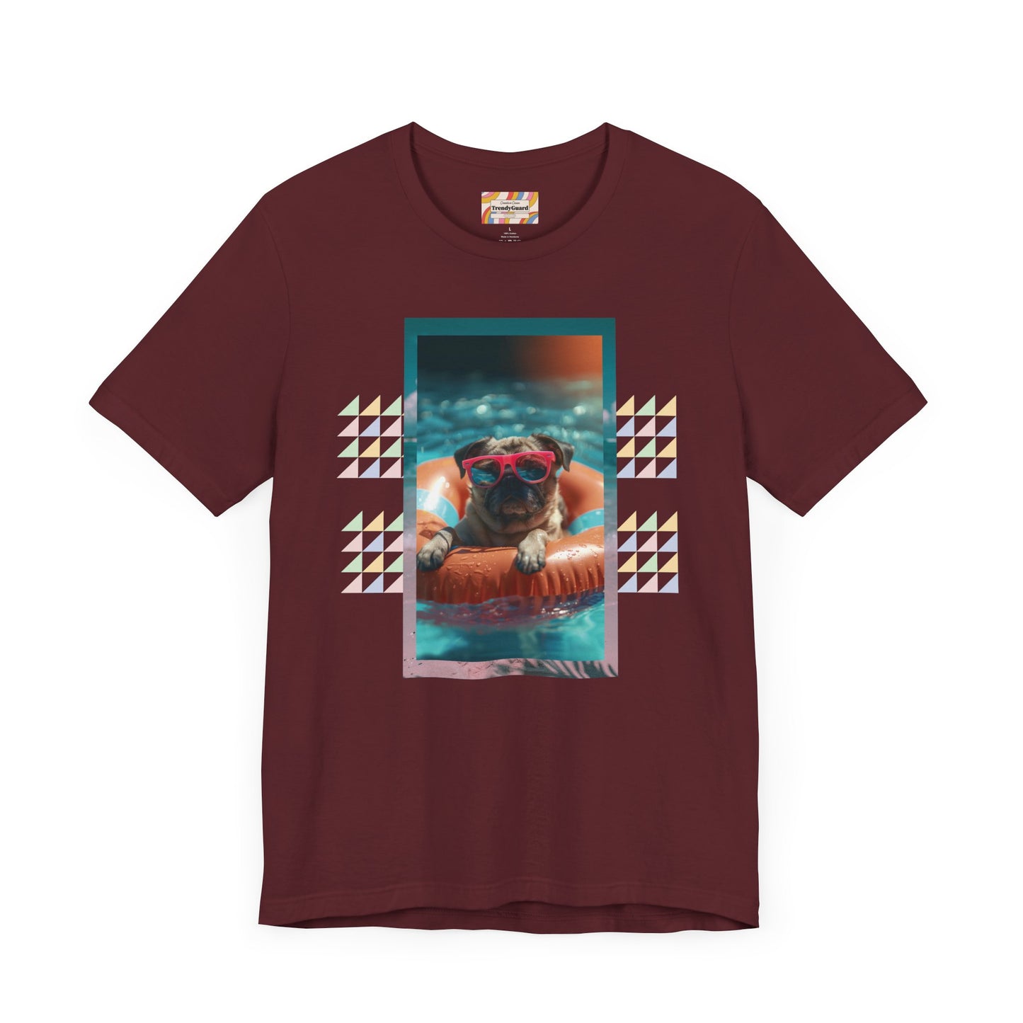 Beach Pug Unisex Short Sleeve Tee
