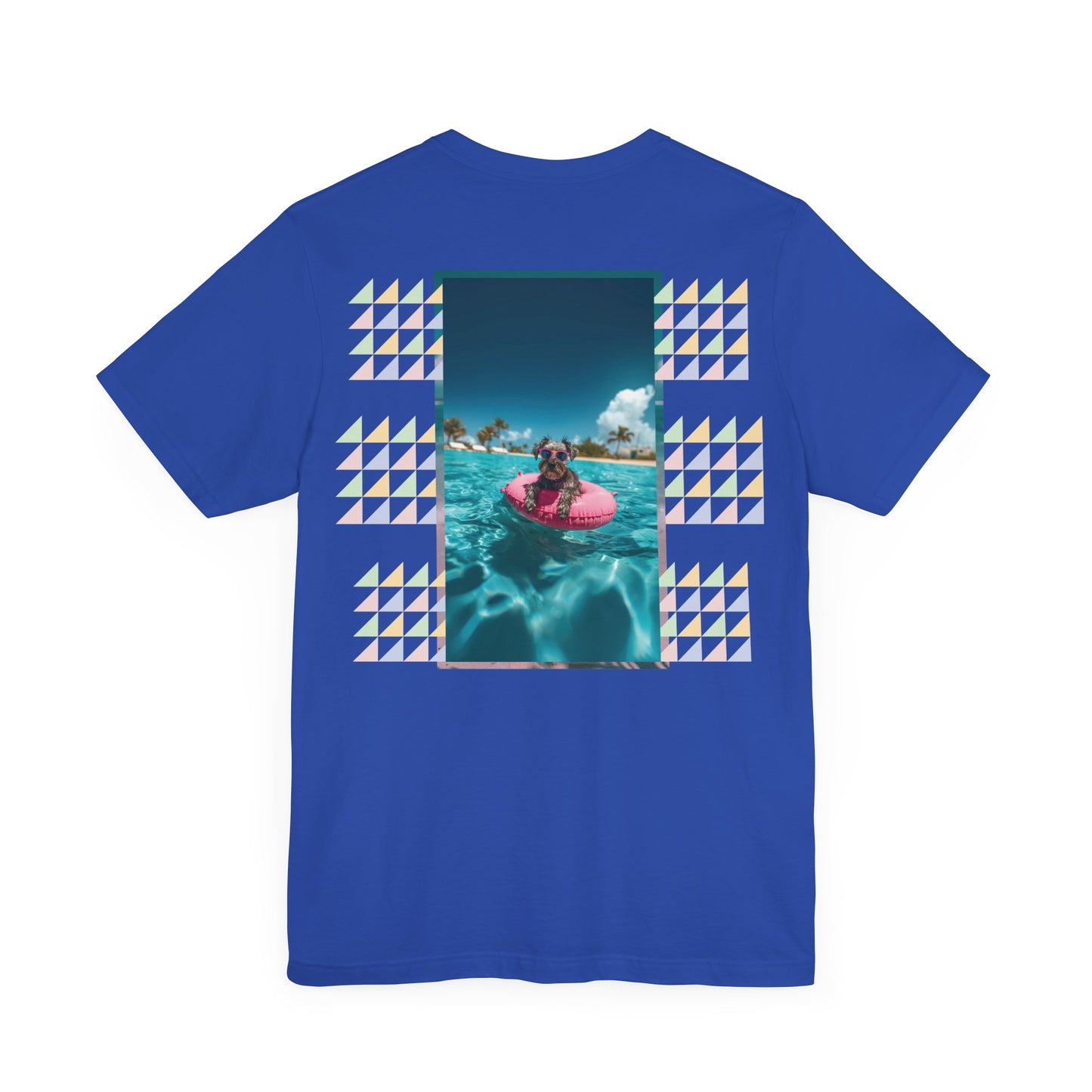 Beach Schnauzer Unisex Short Sleeve Tee