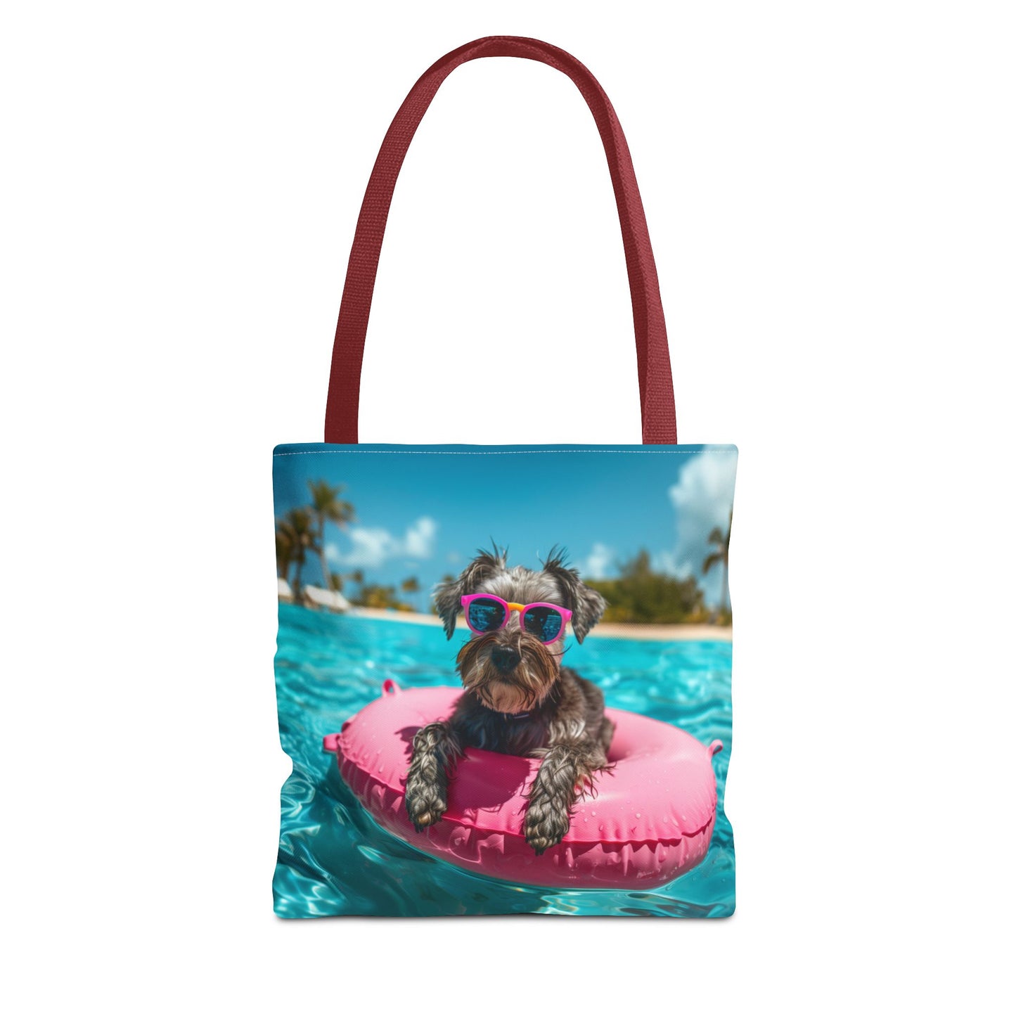 Summer Schnauzer Beach Tote Bag