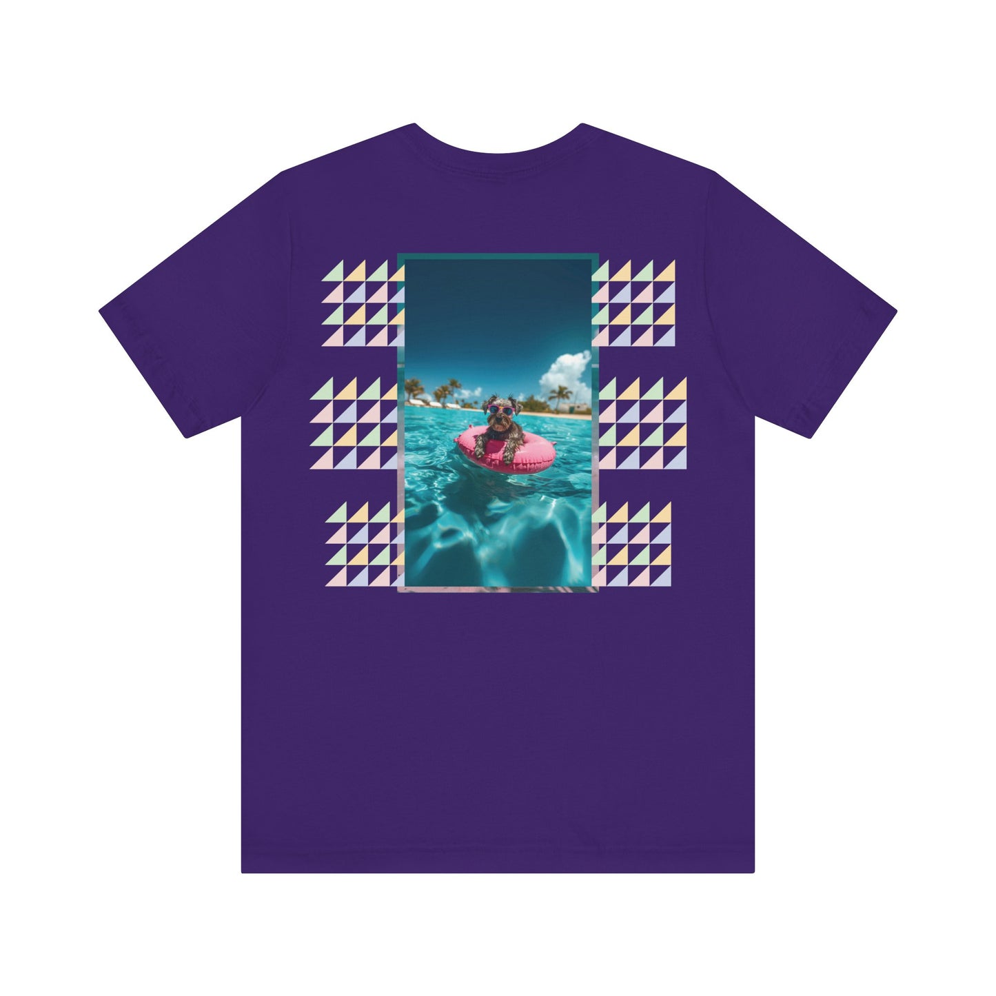 Beach Schnauzer Unisex Short Sleeve Tee