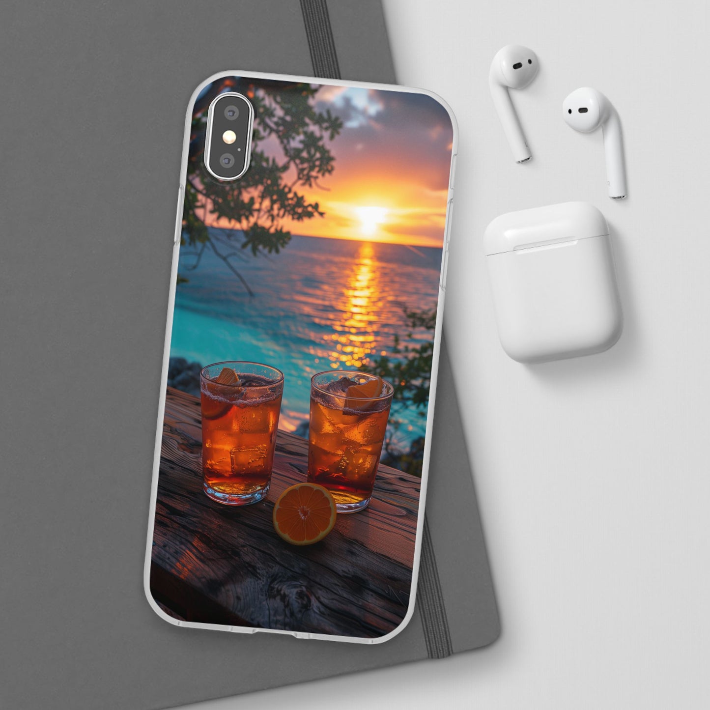 Sunrise Sunset Beach Beverages #3 iPhone & Samsung Flexi Cases