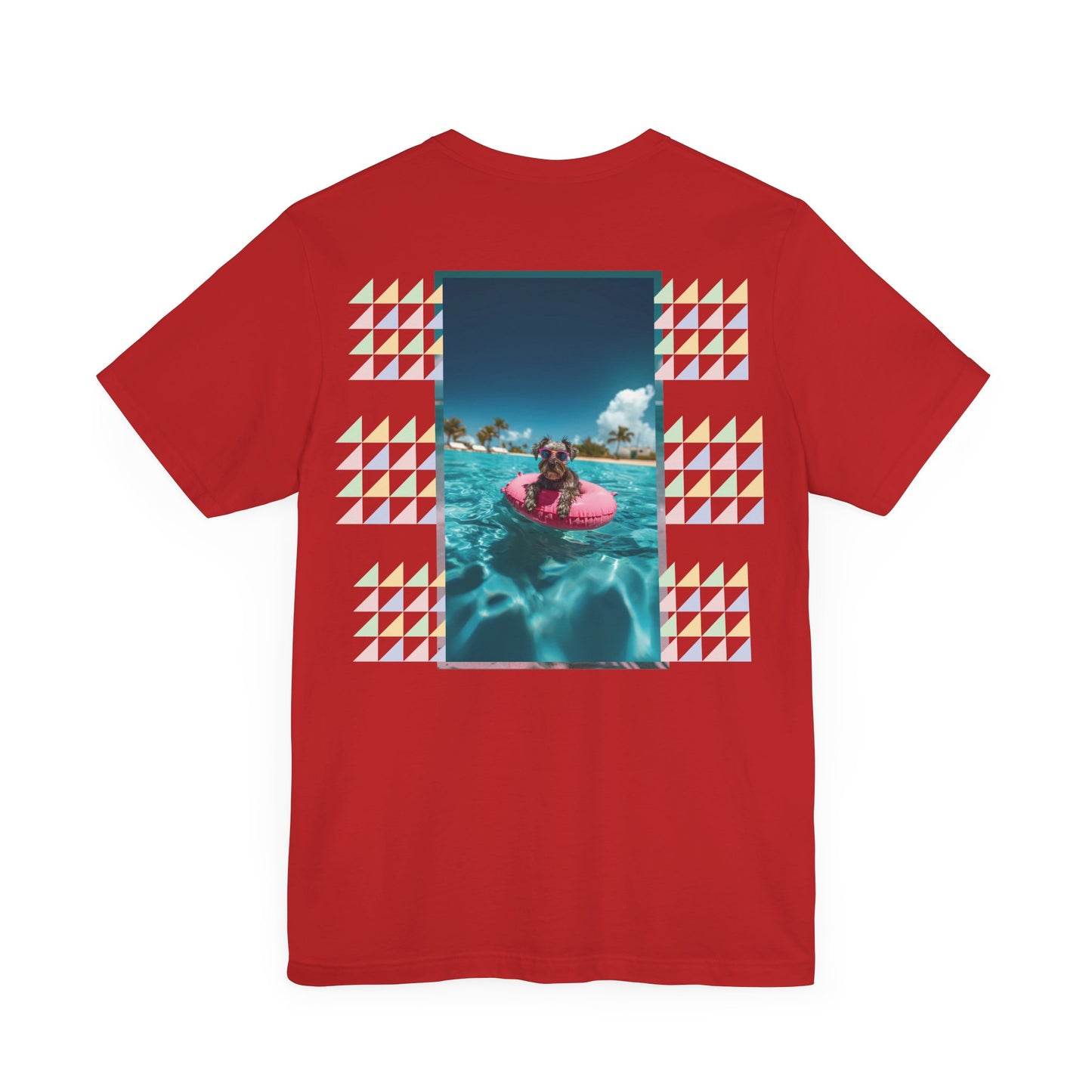 Beach Schnauzer Unisex Short Sleeve Tee