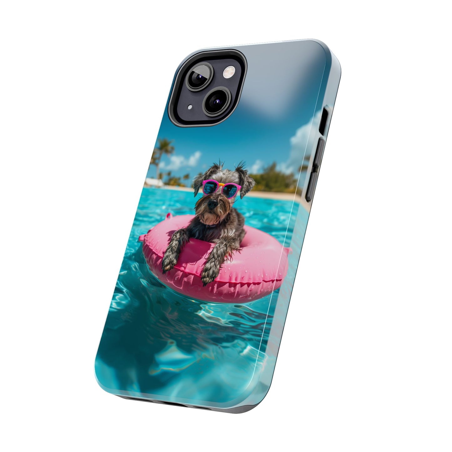 Schnauzer Summer Beach Tough iPhone & Samsung Cases