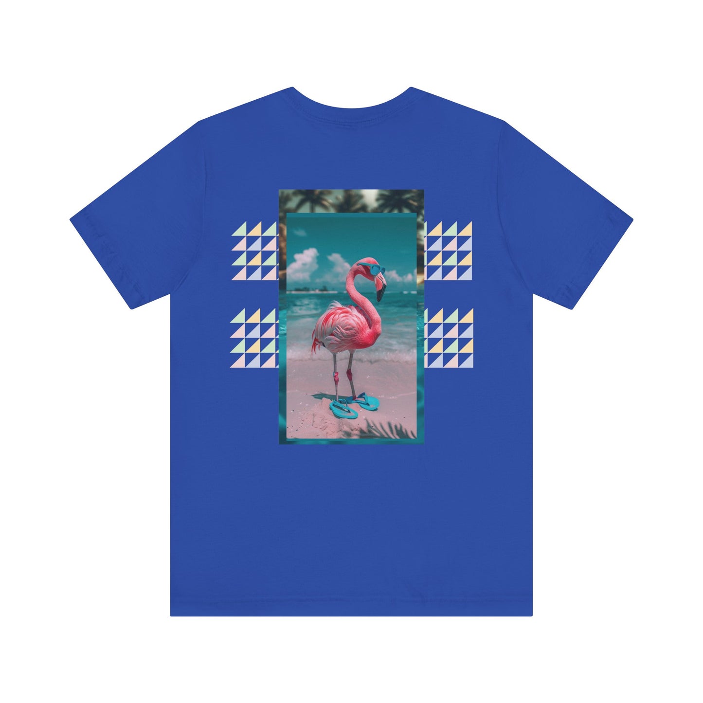Beach Flamingo Unisex Short Sleeve Tee