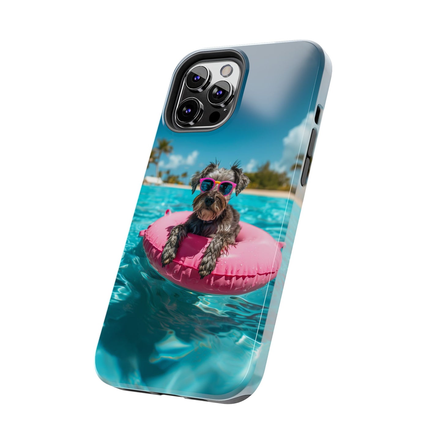 Schnauzer Summer Beach Tough iPhone & Samsung Cases