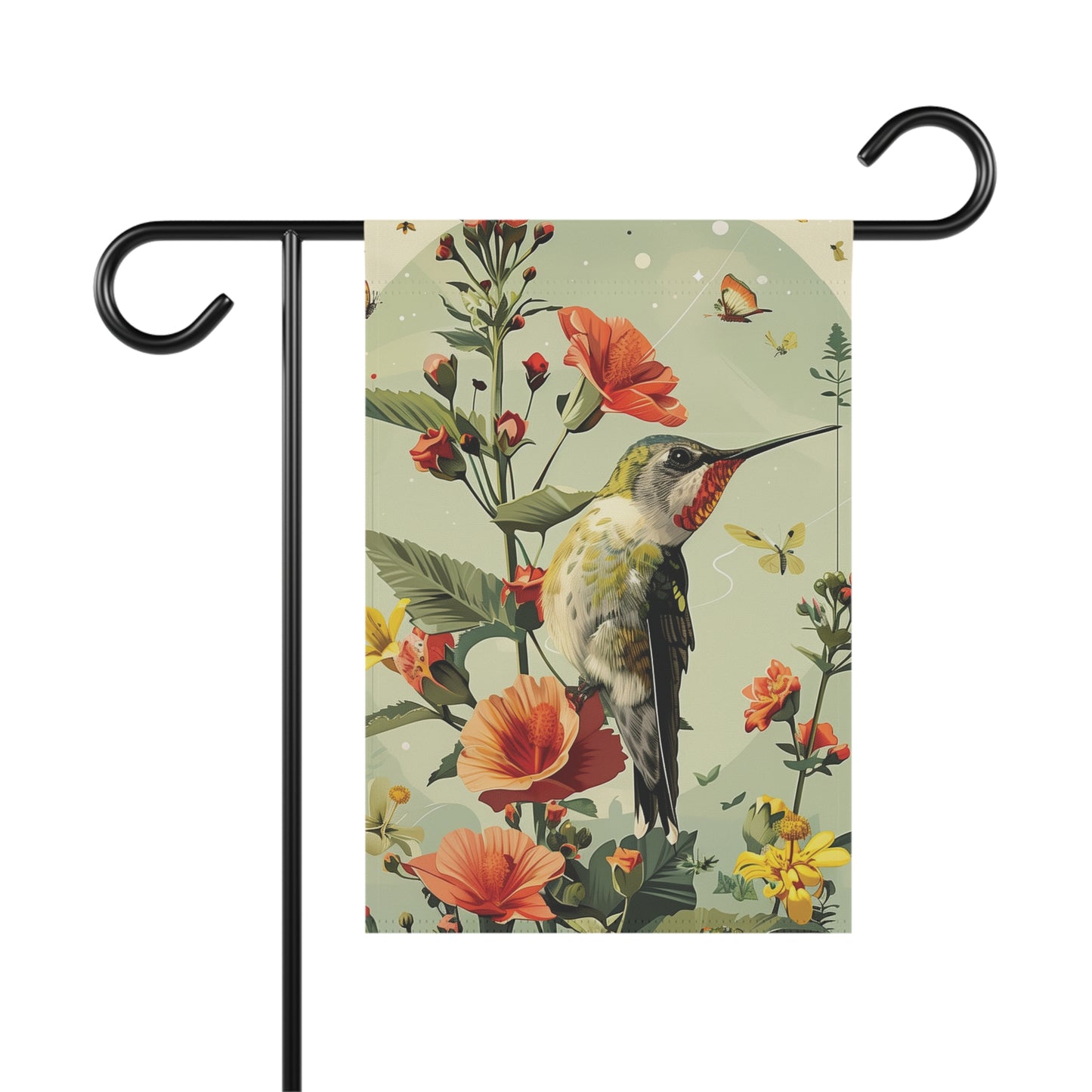 Hummingbird Watcher Garden & House Banner
