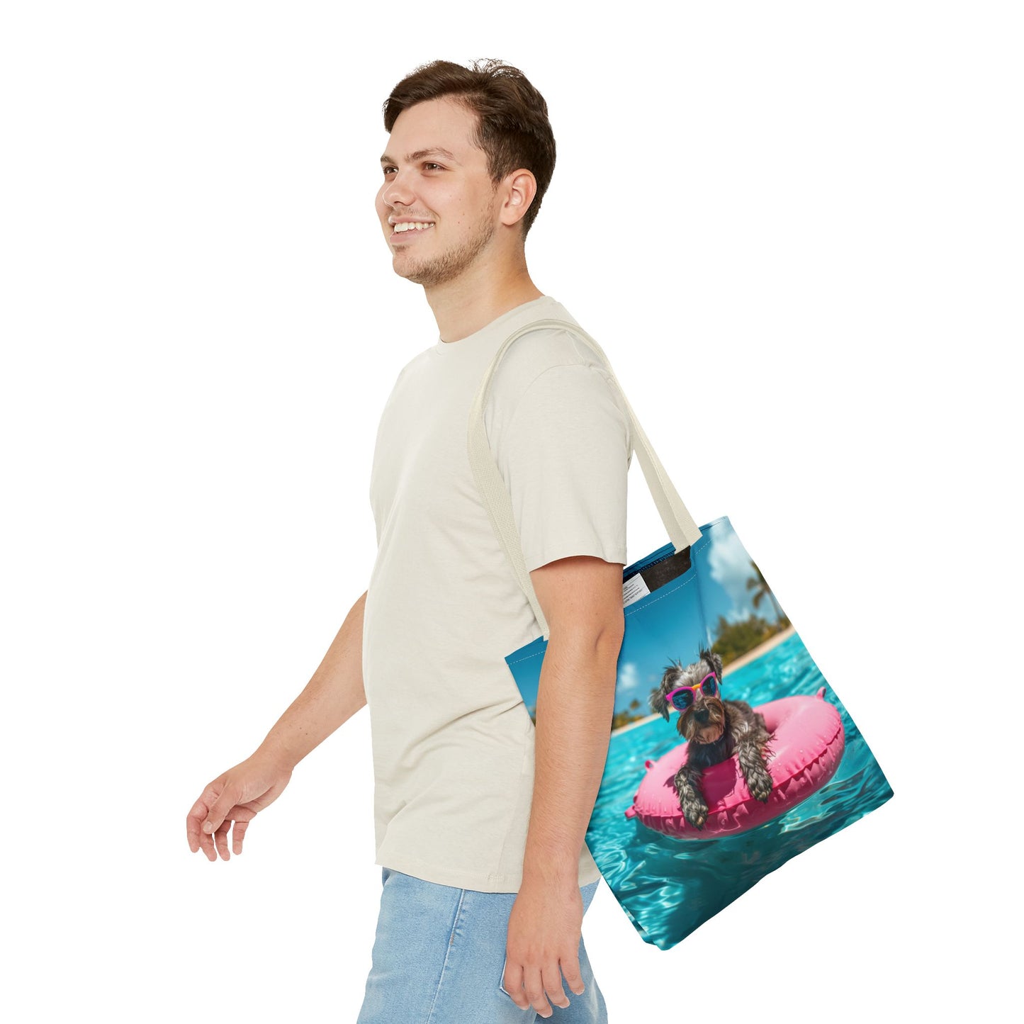 Summer Schnauzer Beach Tote Bag