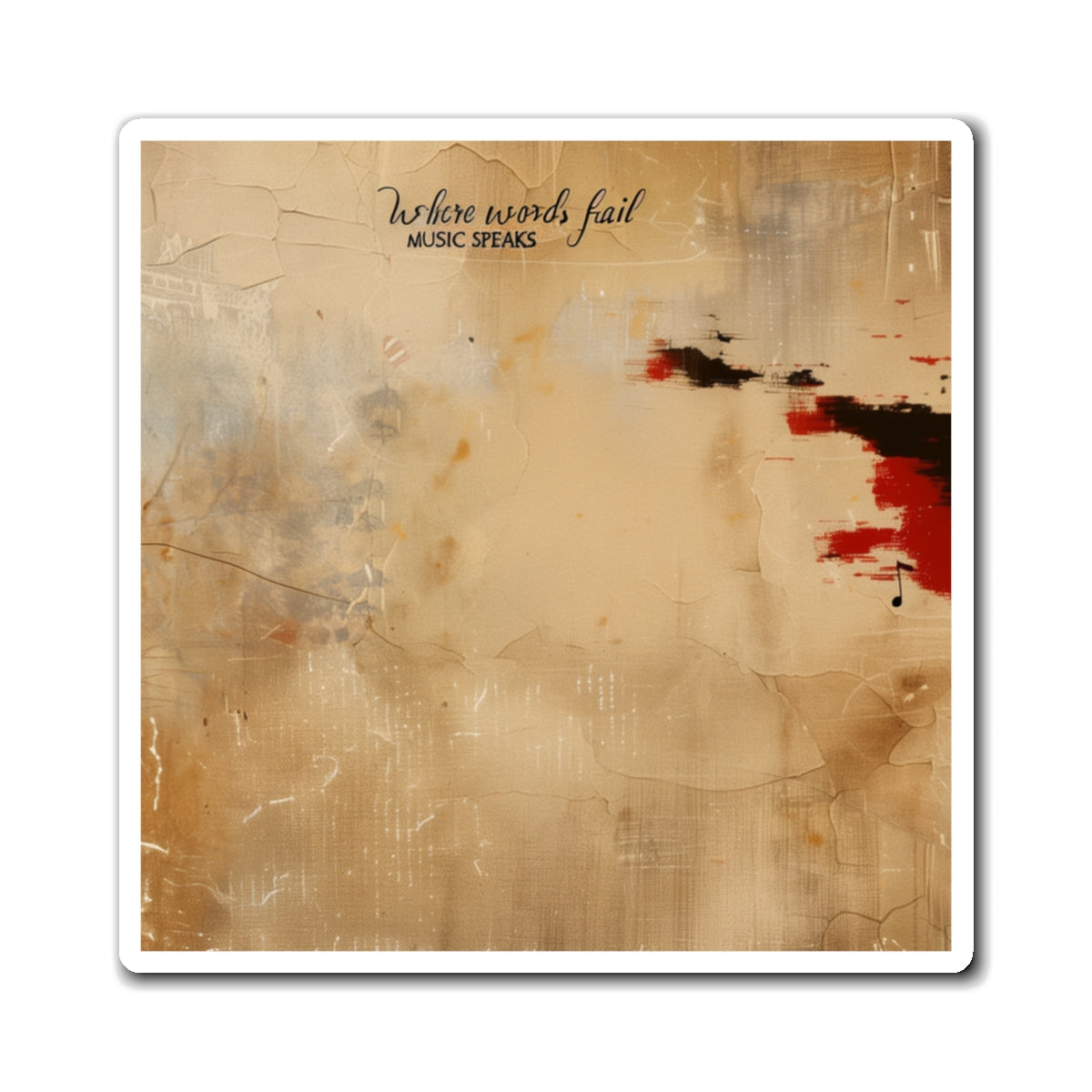 Where Words Fail, Music Speaks Magnets