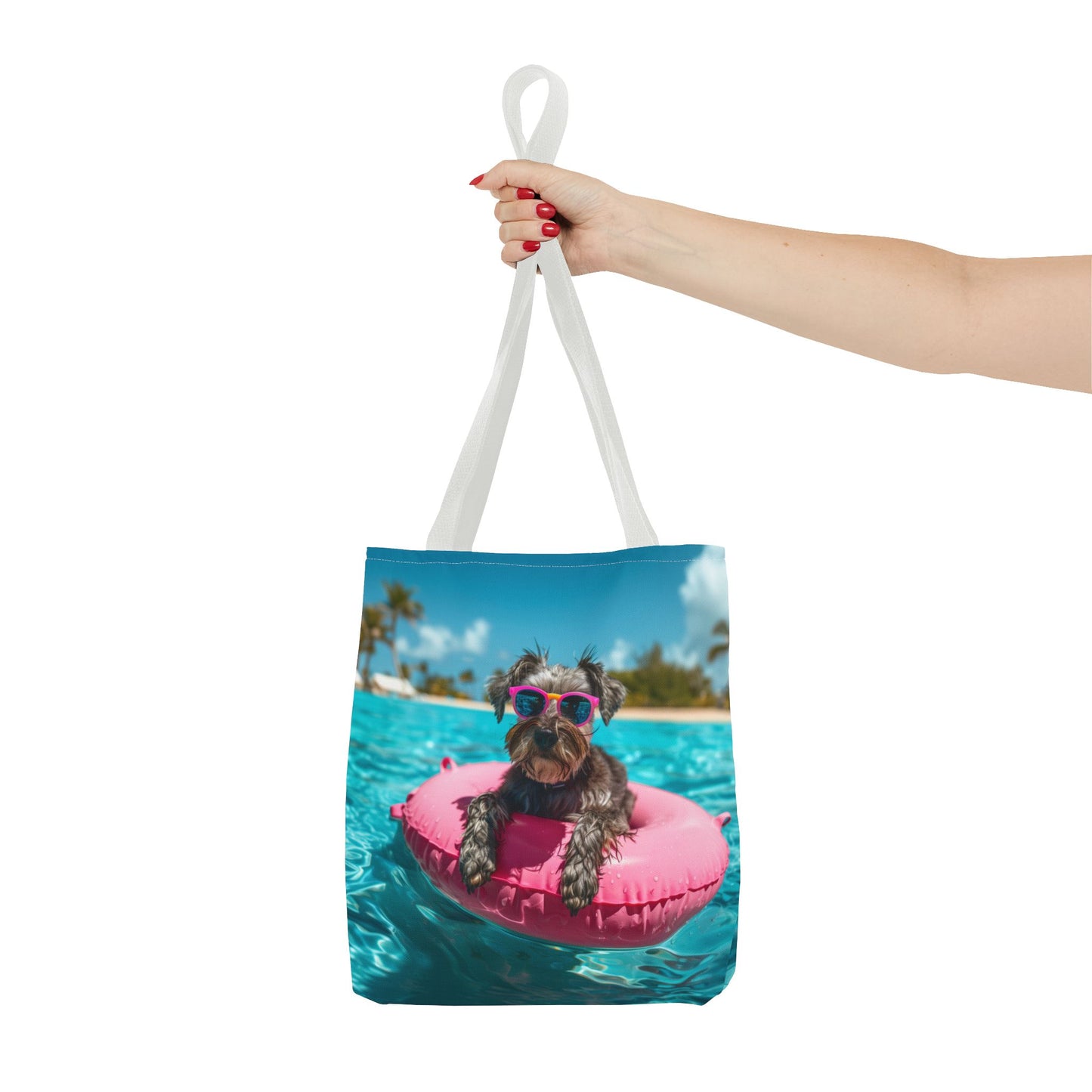 Summer Schnauzer Beach Tote Bag