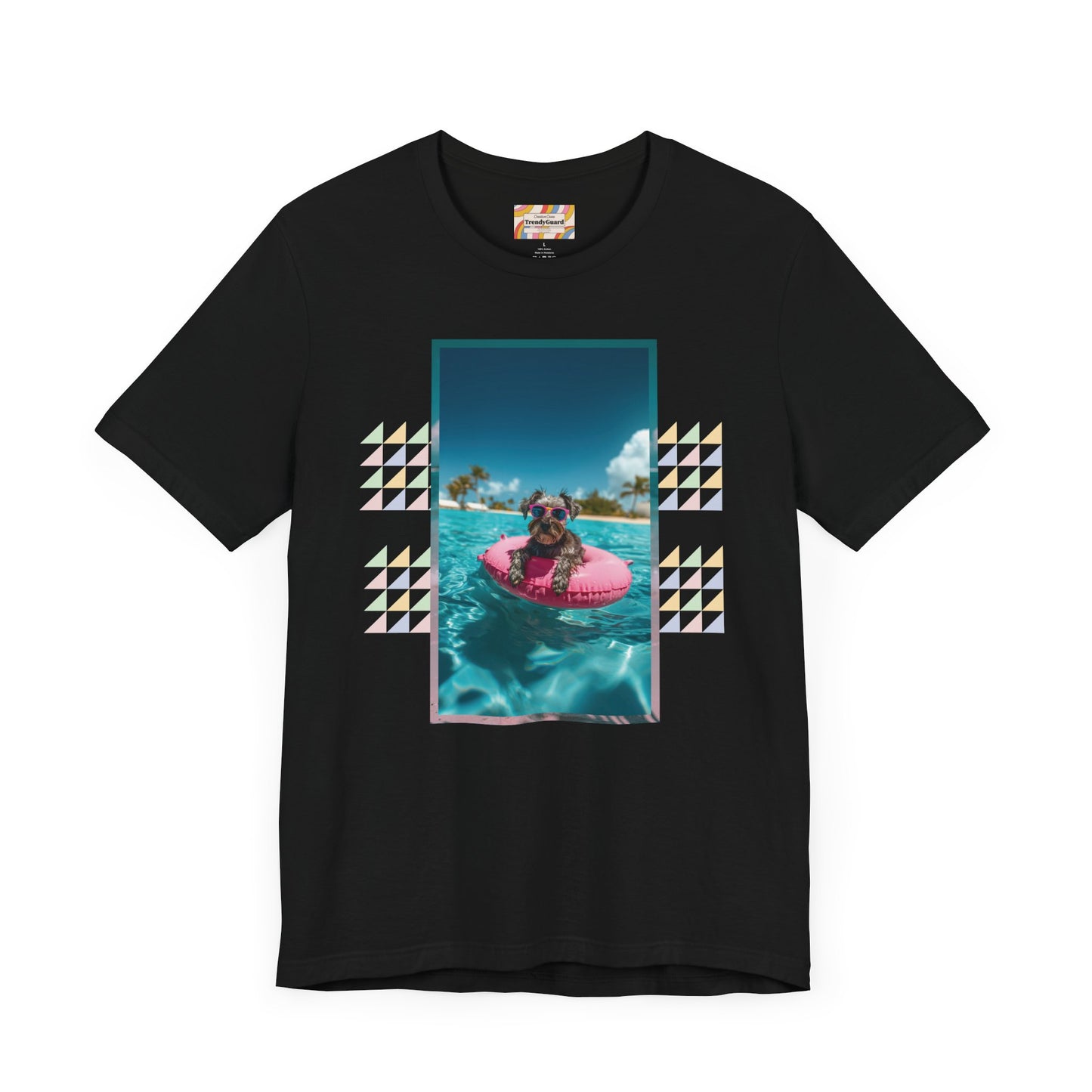 Beach Schnauzer Unisex Short Sleeve Tee