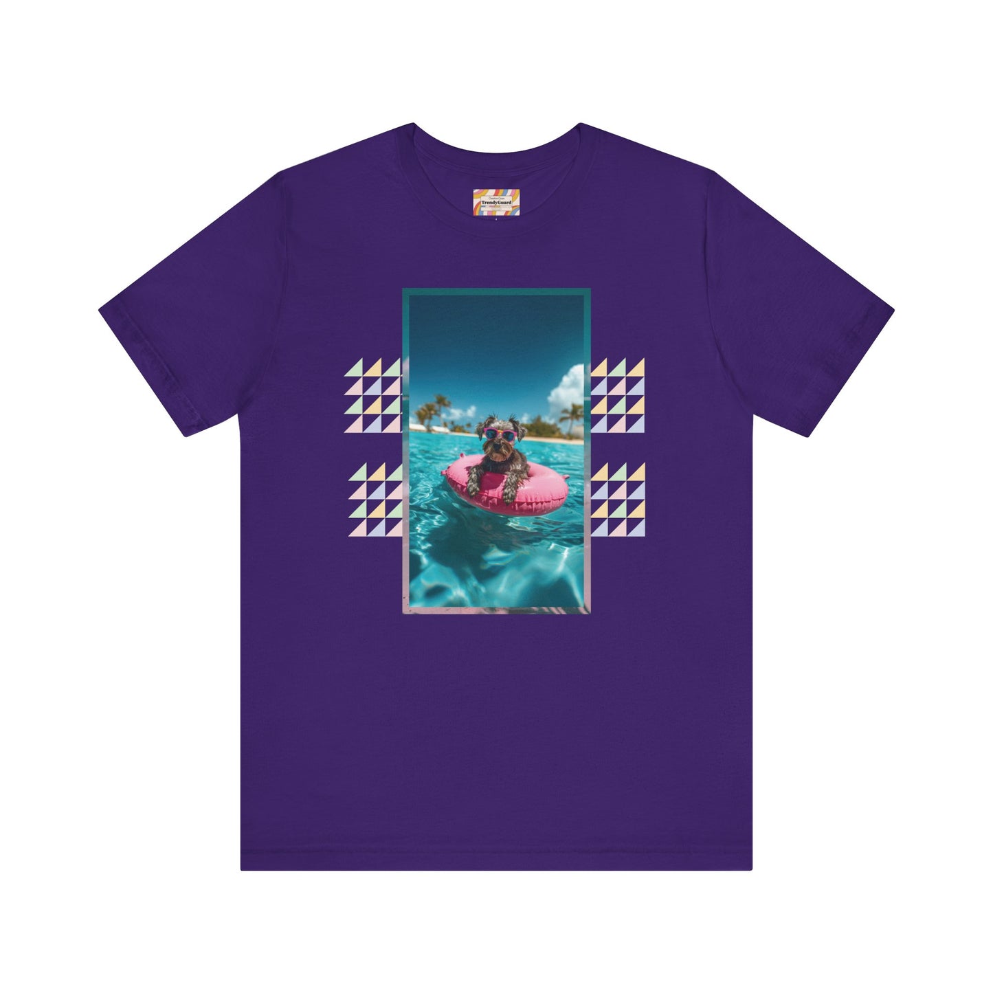 Beach Schnauzer Unisex Short Sleeve Tee