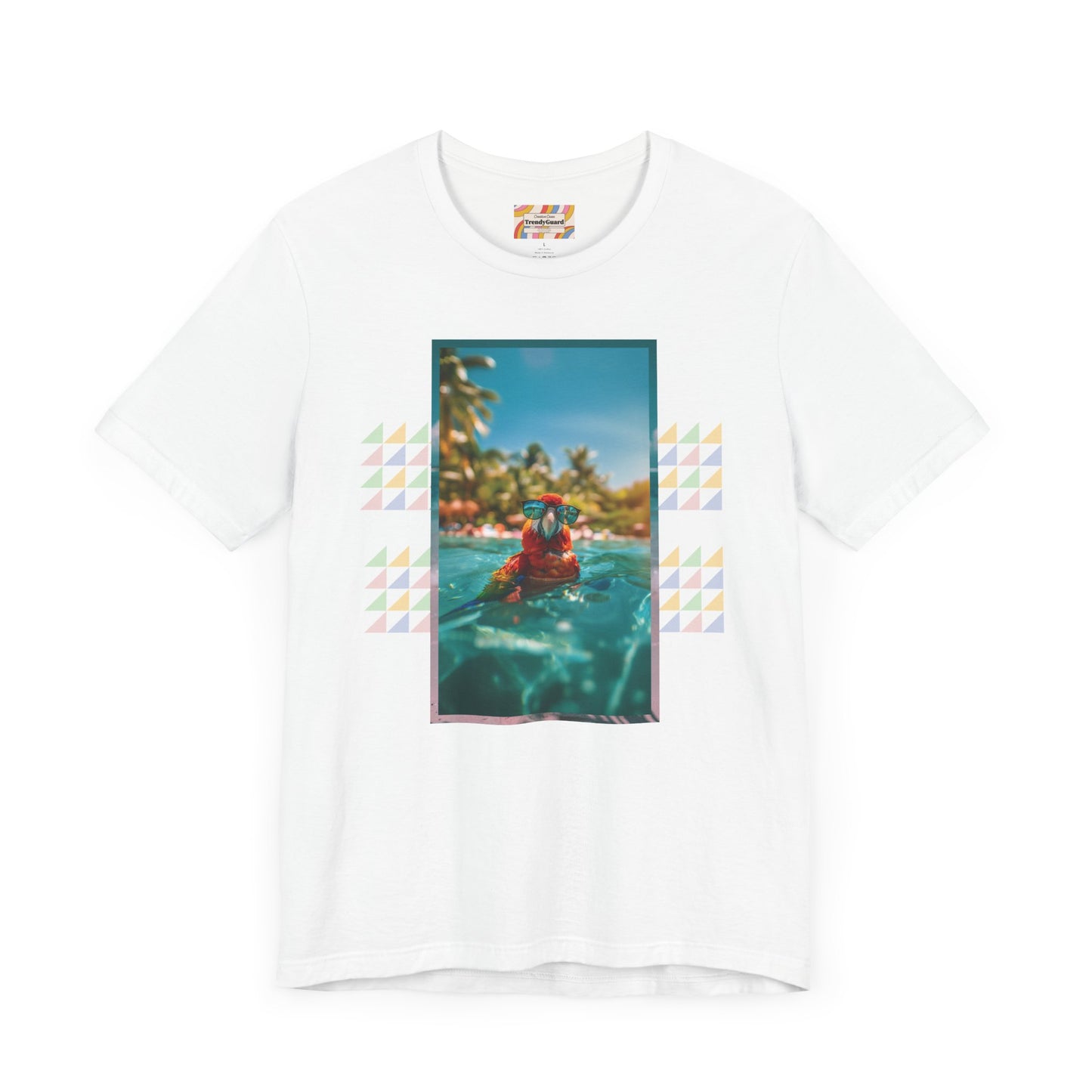 Beach Parrot Unisex Short Sleeve Tee