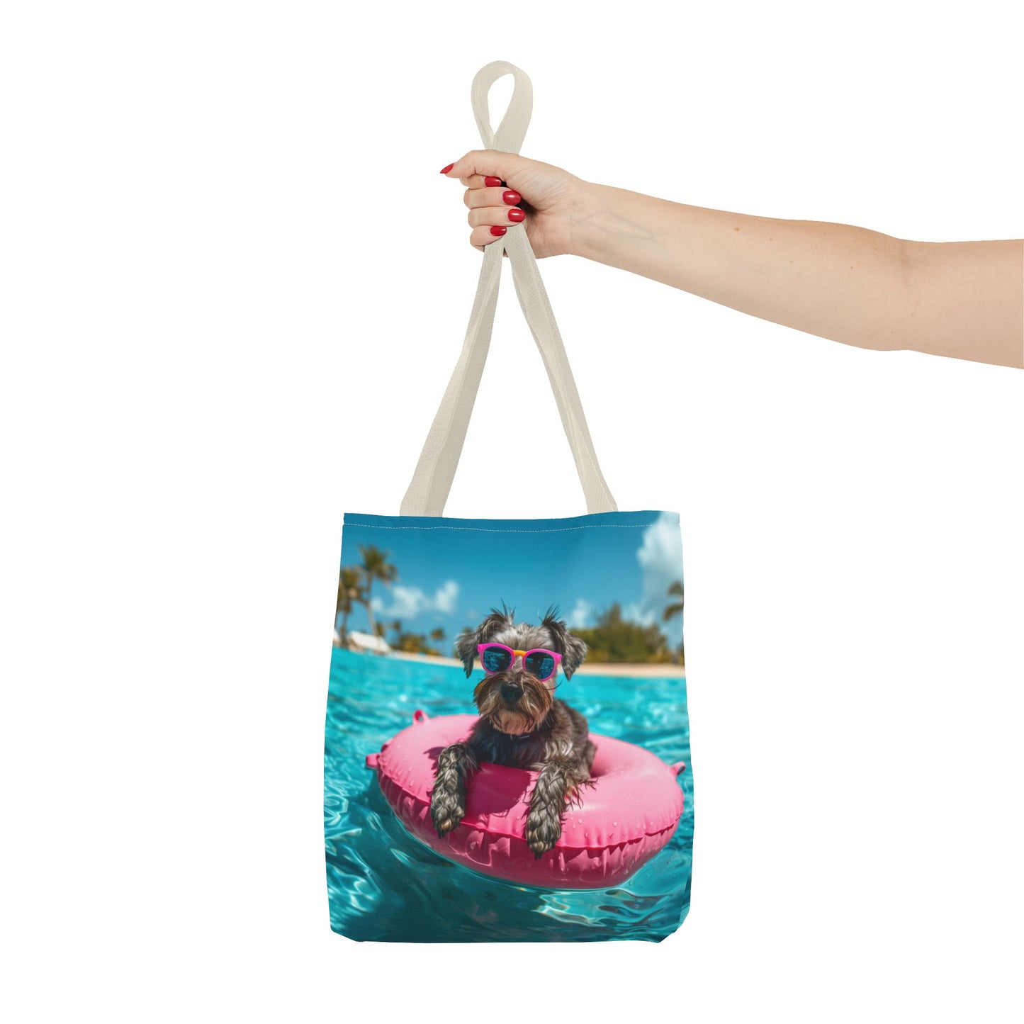 Summer Schnauzer Beach Tote Bag