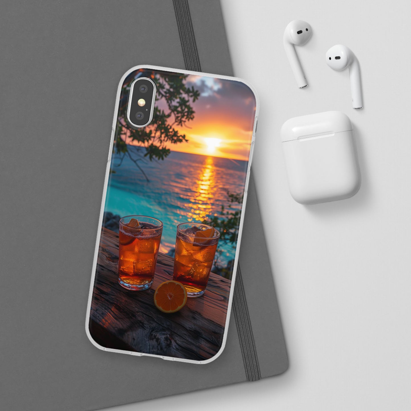Sunrise Sunset Beach Beverages #3 iPhone & Samsung Flexi Cases
