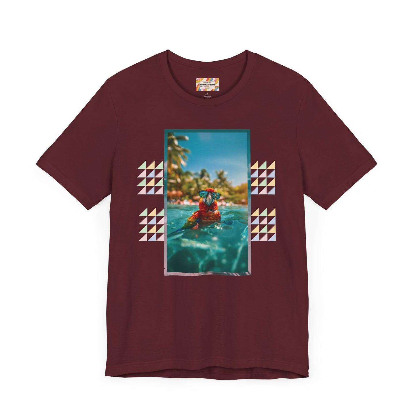 Beach Parrot Unisex Short Sleeve Tee