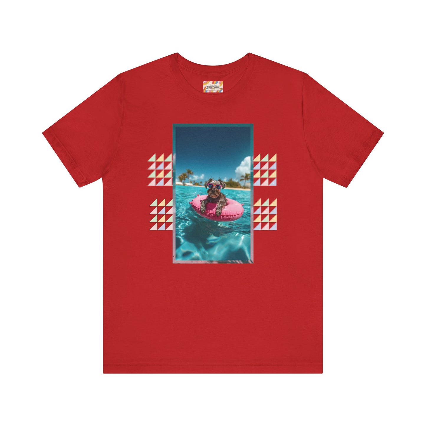 Beach Schnauzer Unisex Short Sleeve Tee