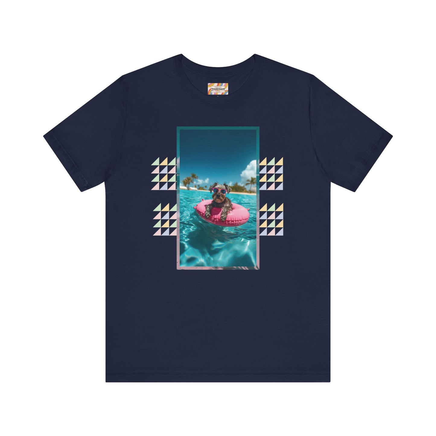 Beach Schnauzer Unisex Short Sleeve Tee