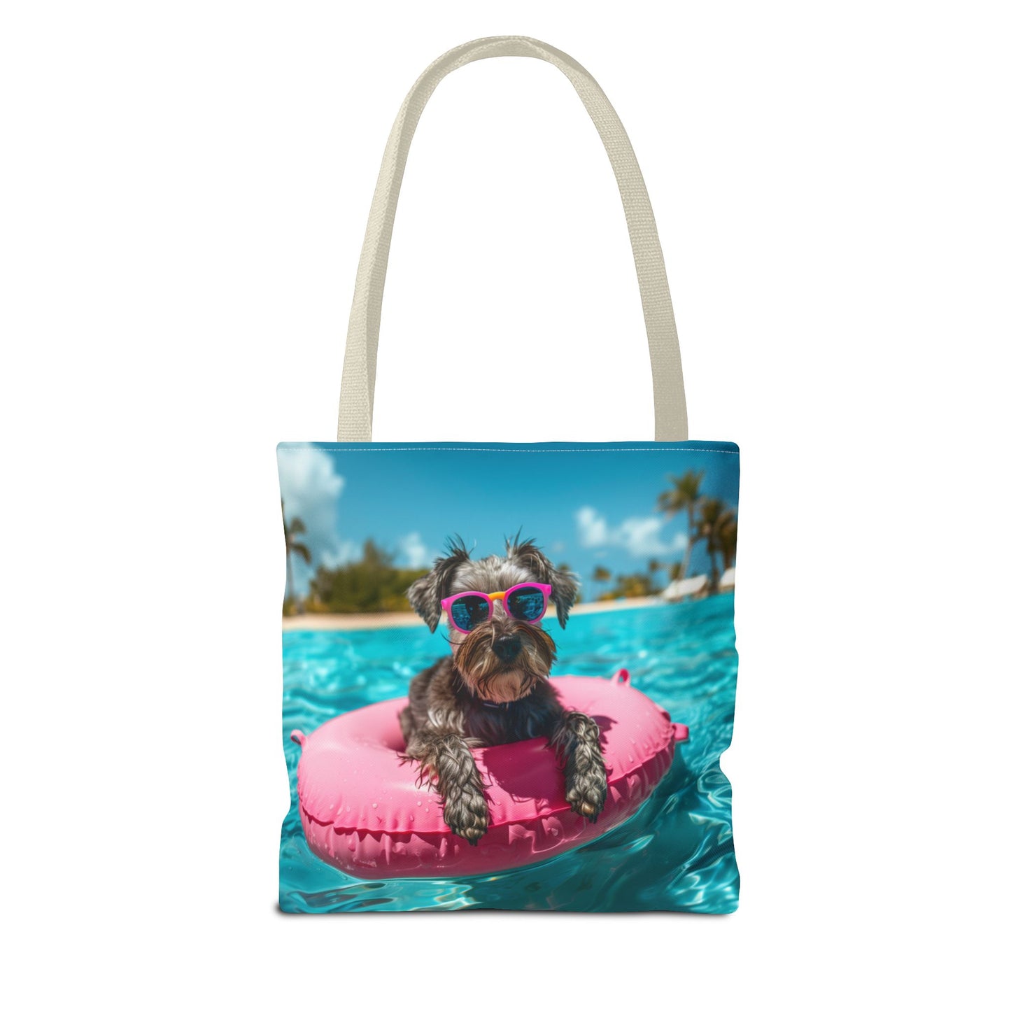 Summer Schnauzer Beach Tote Bag