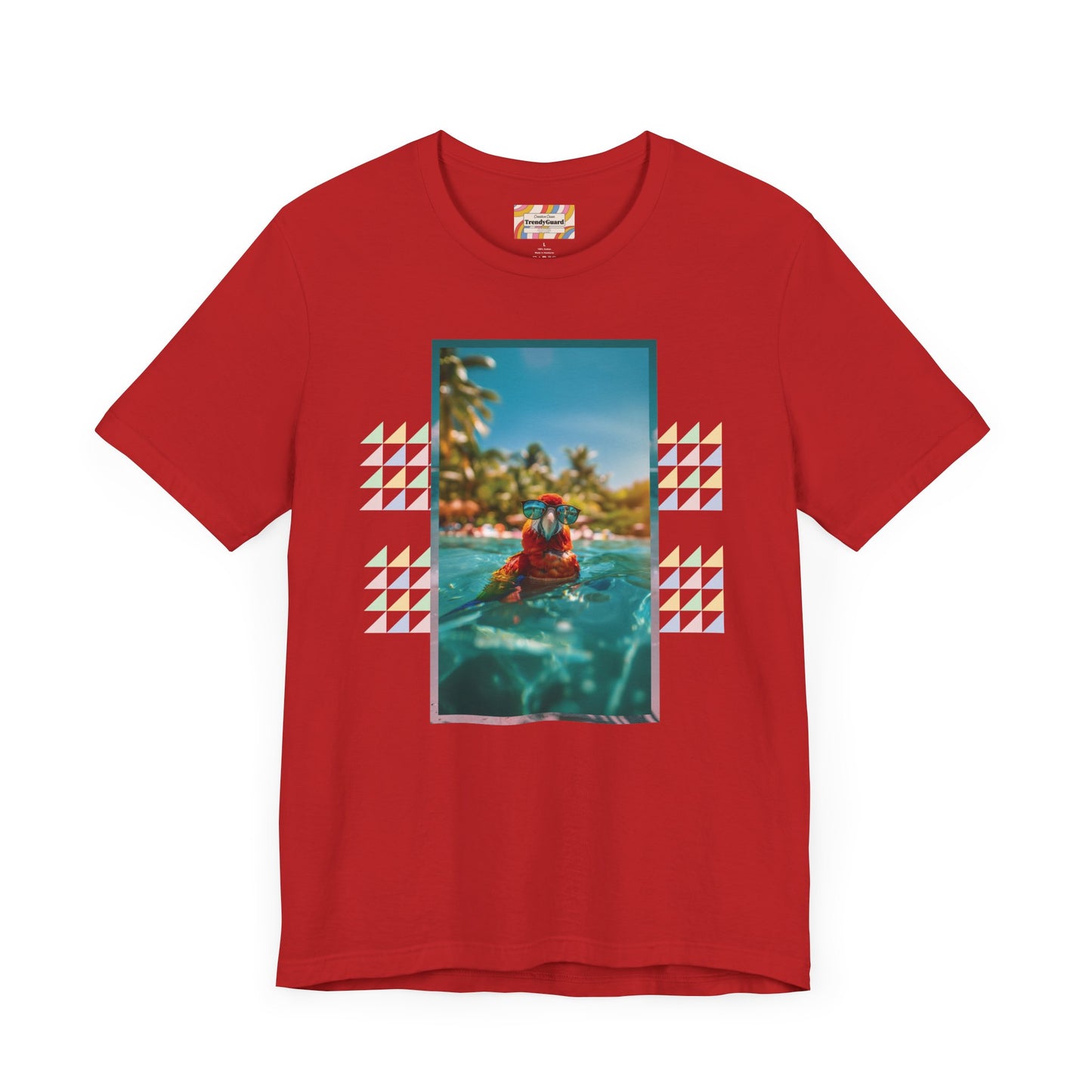 Beach Parrot Unisex Short Sleeve Tee