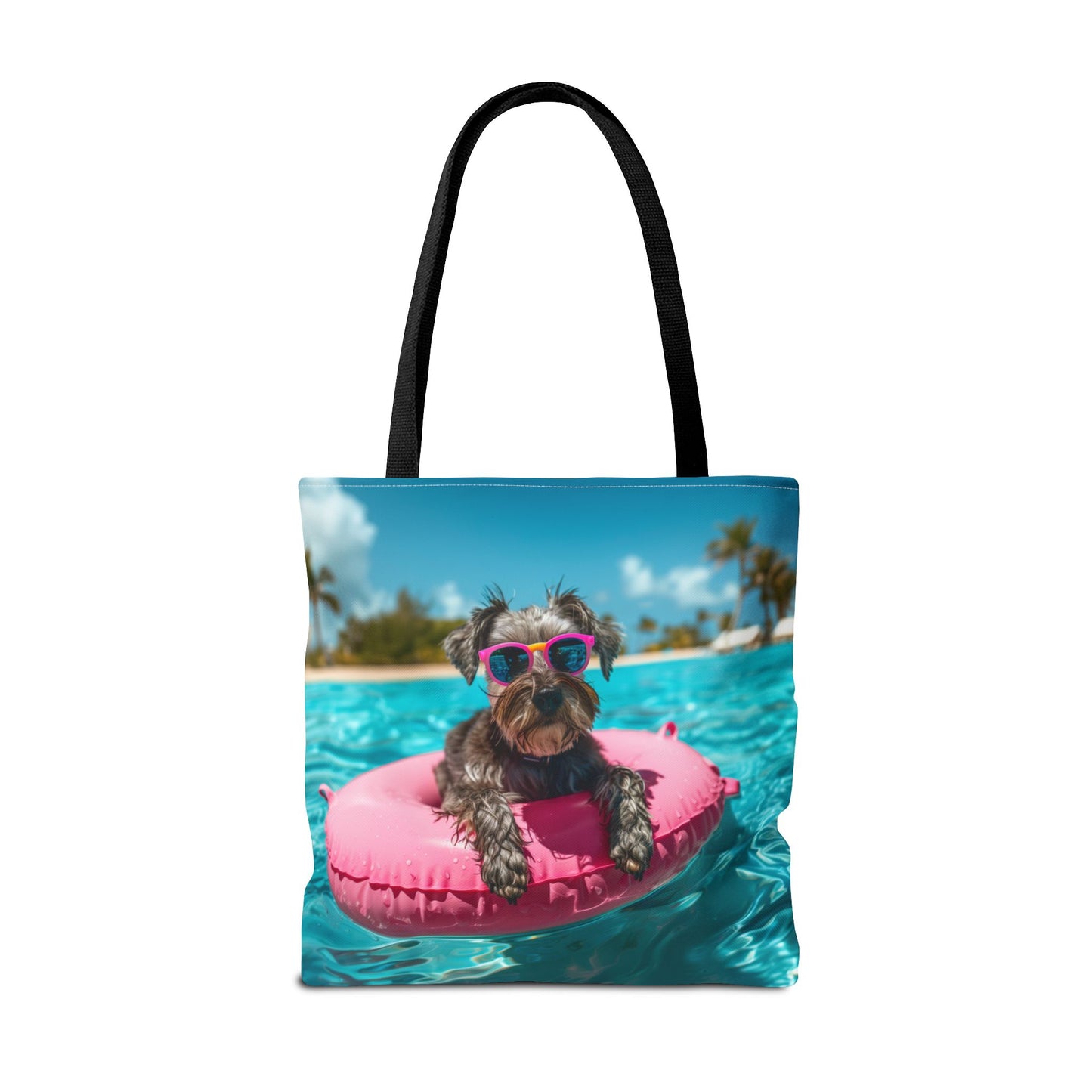 Summer Schnauzer Beach Tote Bag