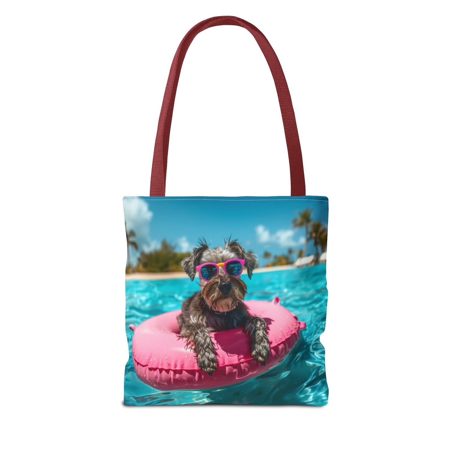 Summer Schnauzer Beach Tote Bag