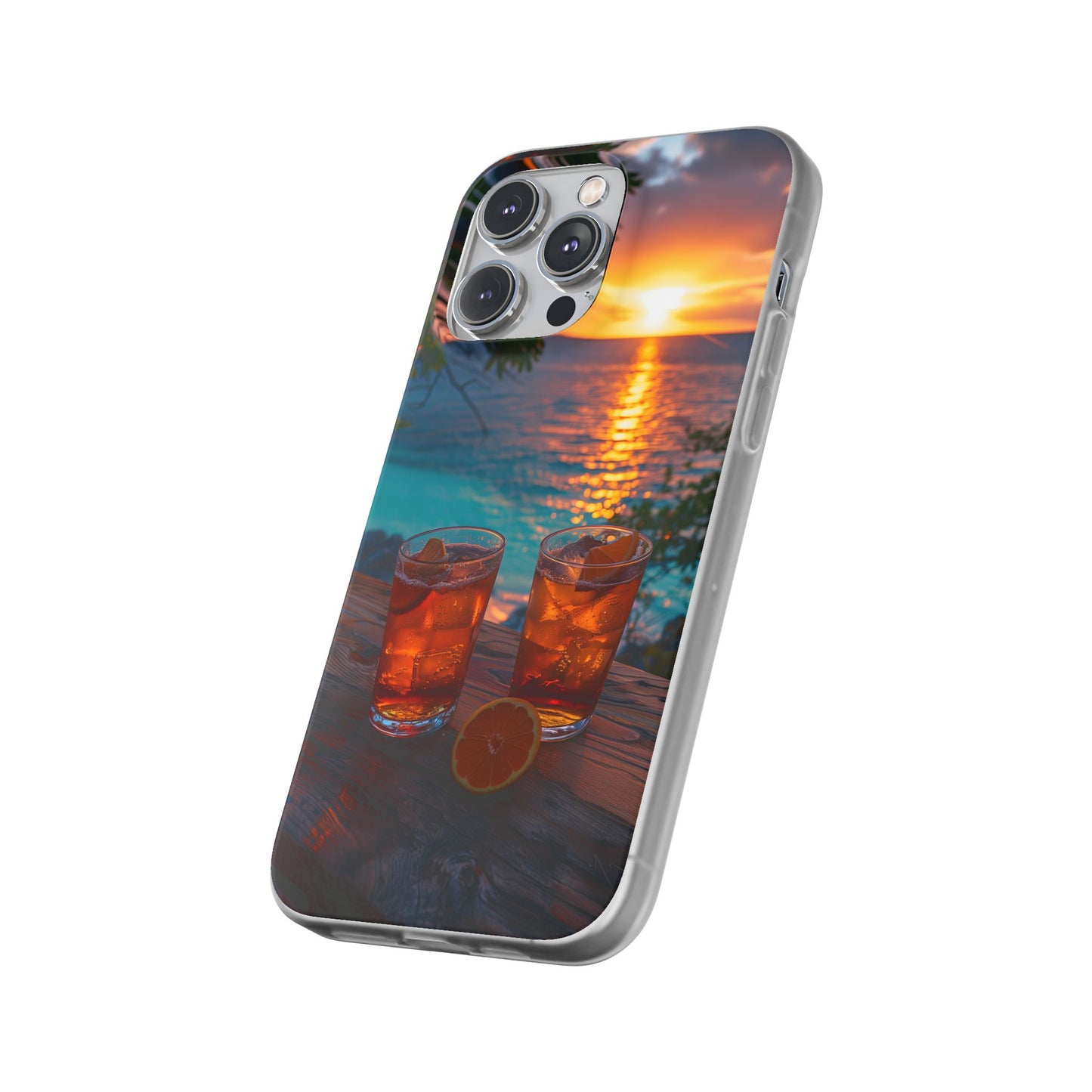 Sunrise Sunset Beach Beverages #3 iPhone & Samsung Flexi Cases