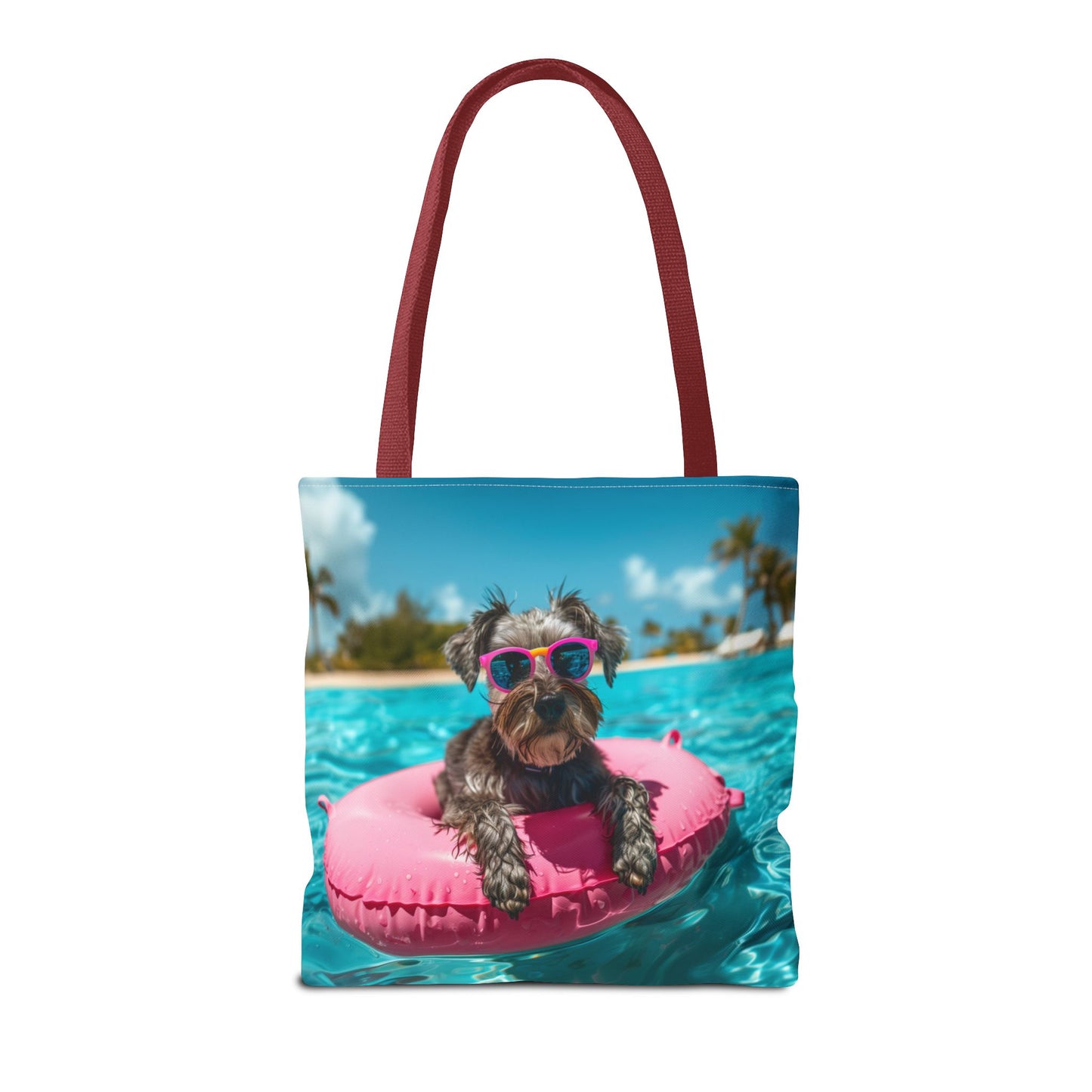 Summer Schnauzer Beach Tote Bag